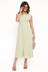 DRESSES Cami Midi Dress - Green