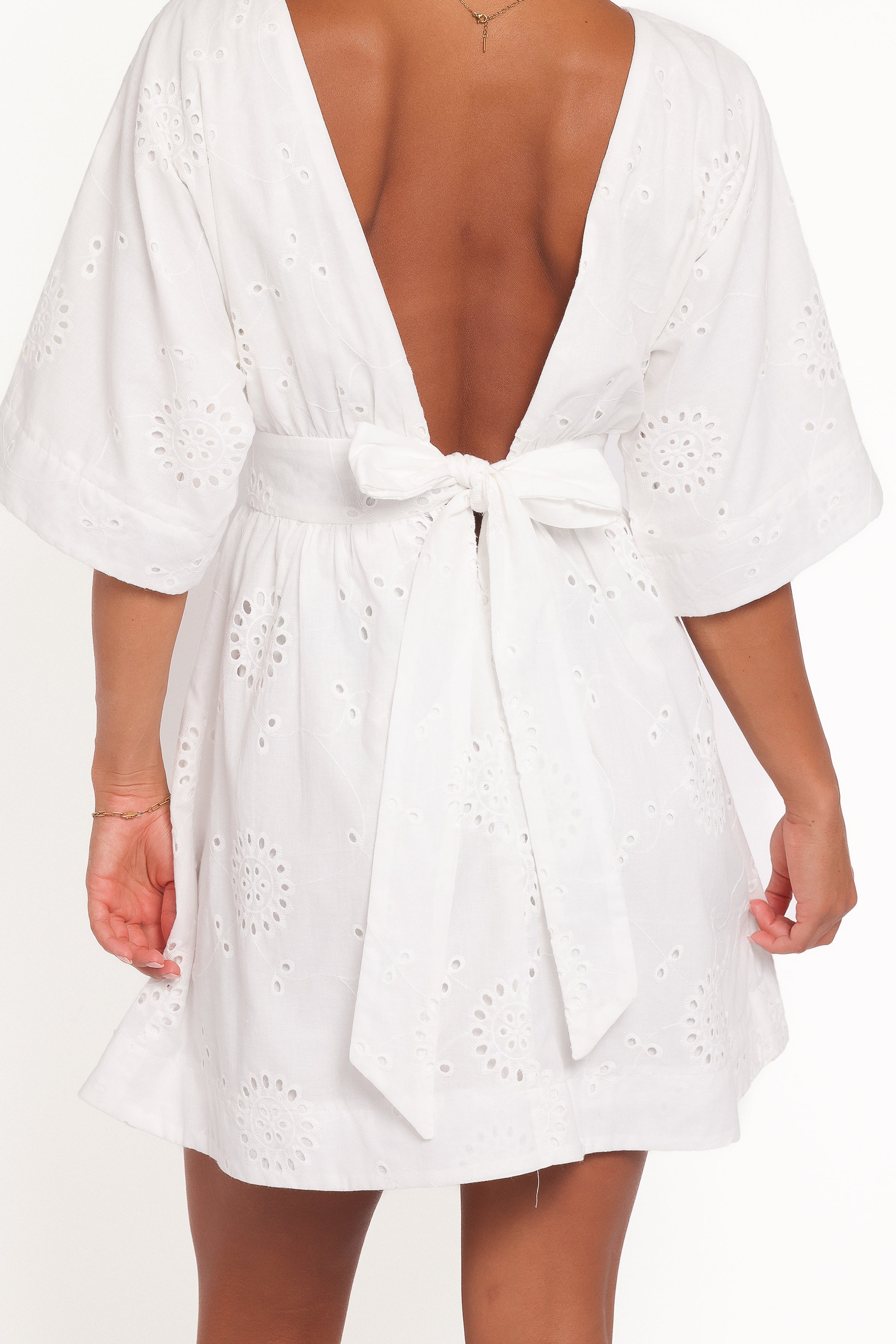 DRESSES Camila Open Back Mini Dress - White