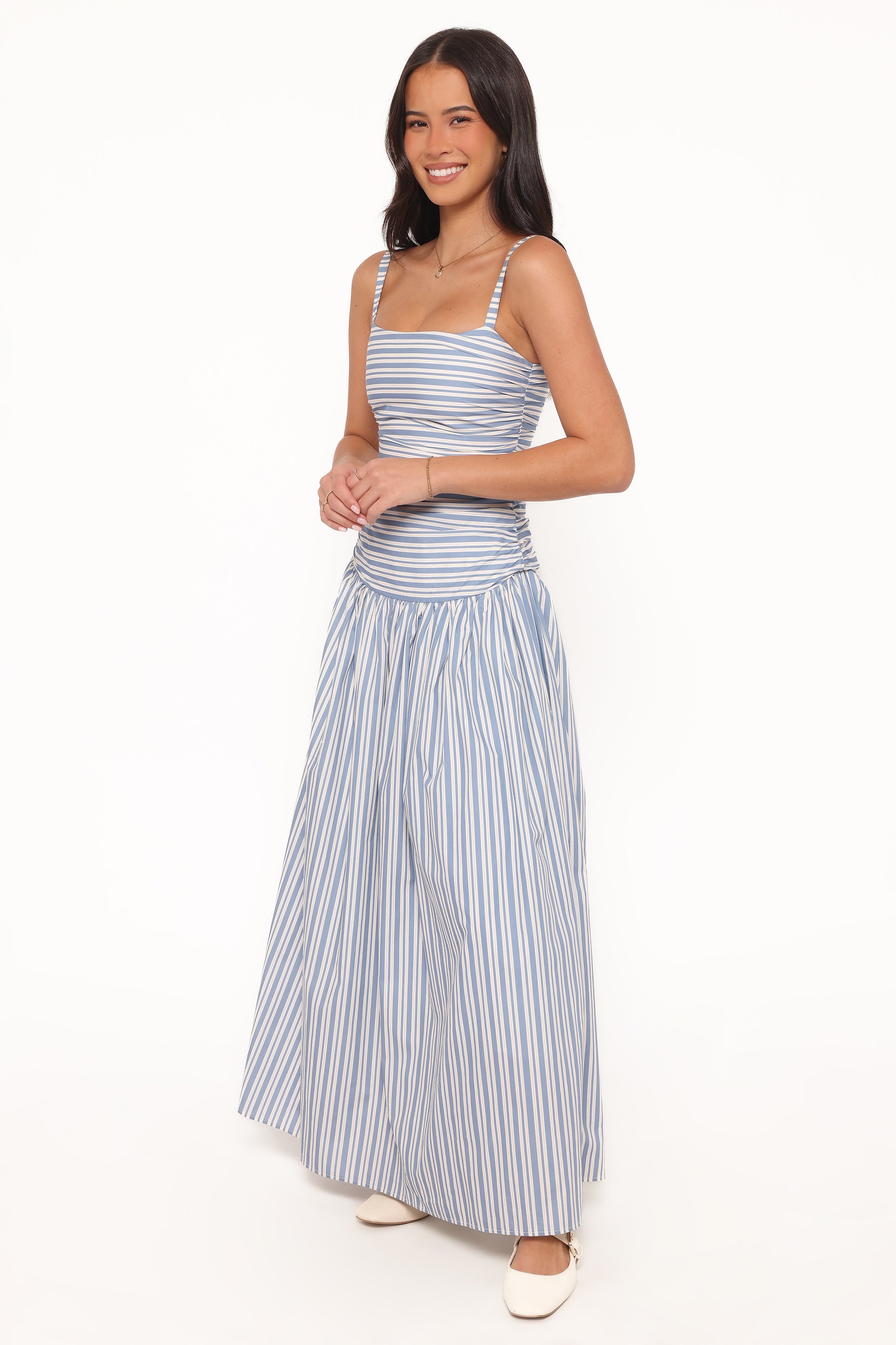 DRESSES Carlisle Maxi Dress - Blue Stripe