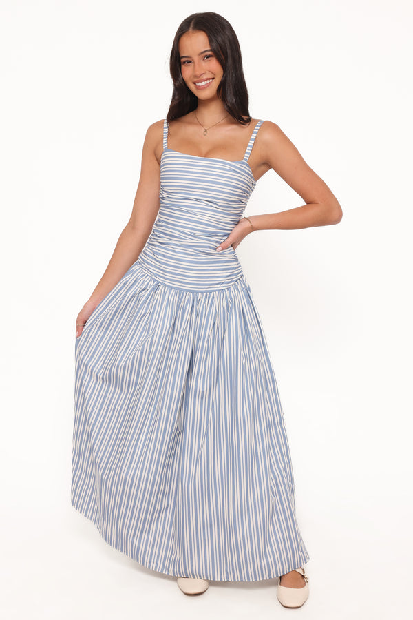DRESSES Carlisle Maxi Dress - Blue Stripe