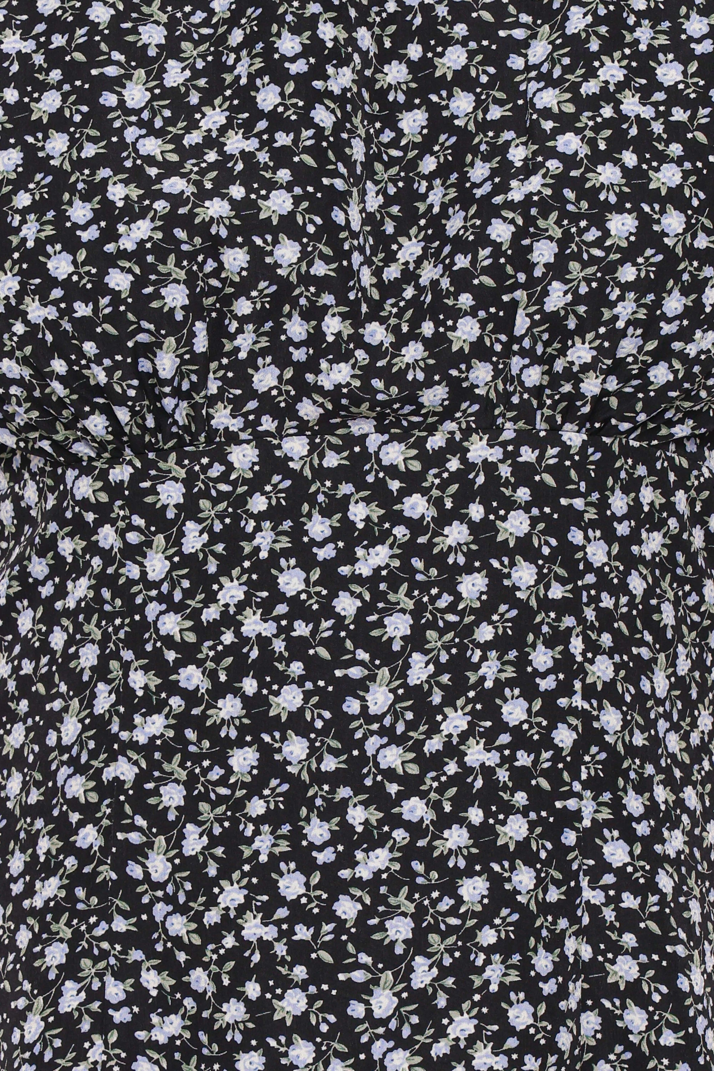 DRESSES Carmina Mini Dress - Black Ditsy Floral