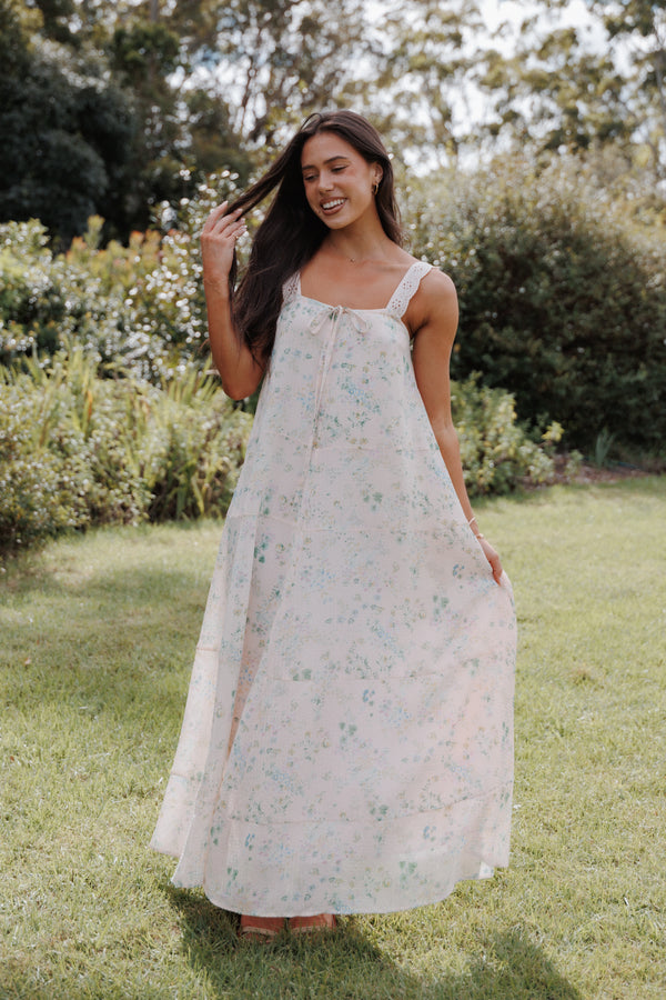 DRESSES Caroline Maxi Dress - Pastel Pink Floral