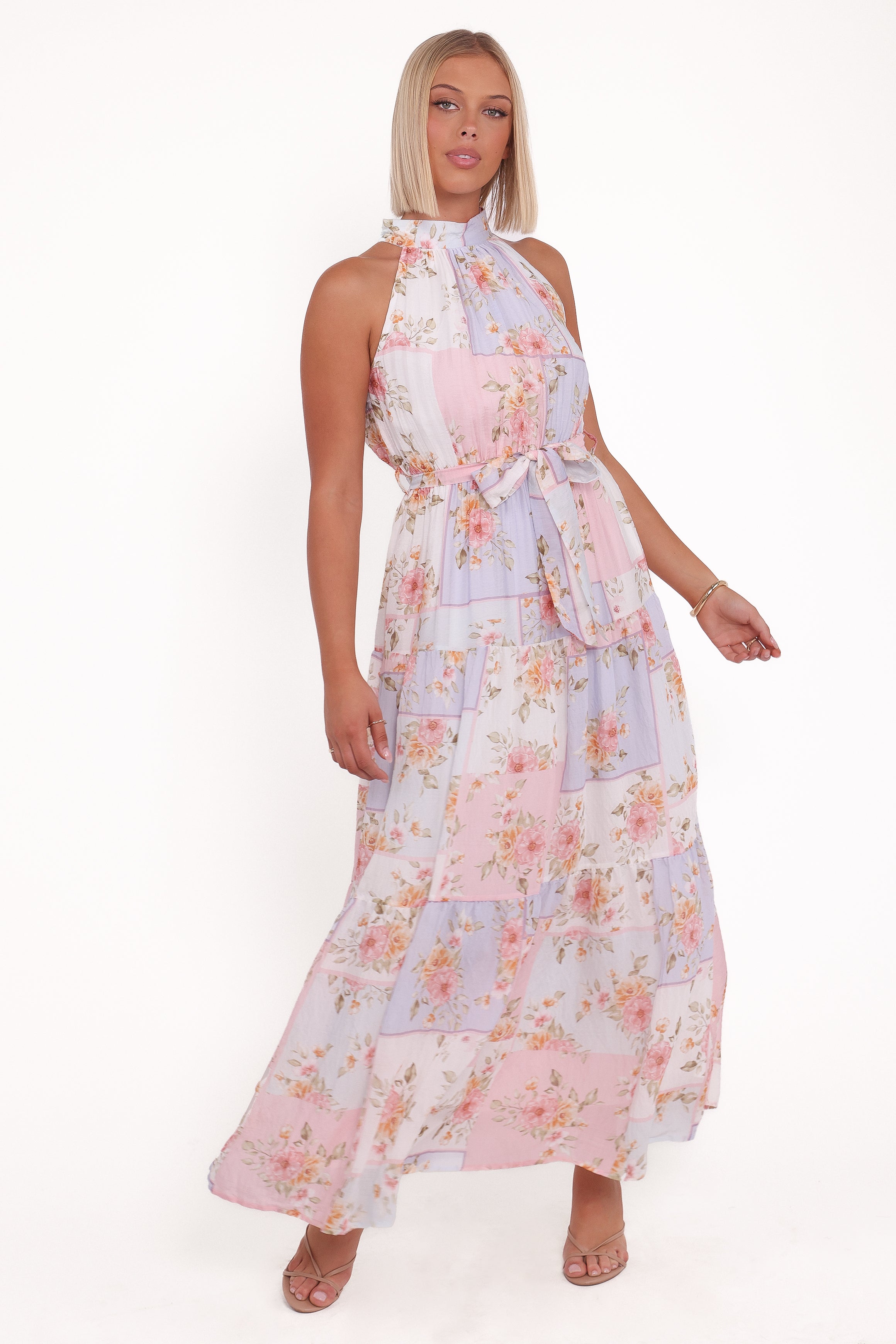 DRESSES Caroline Maxi Halter Dress - Multi Floral