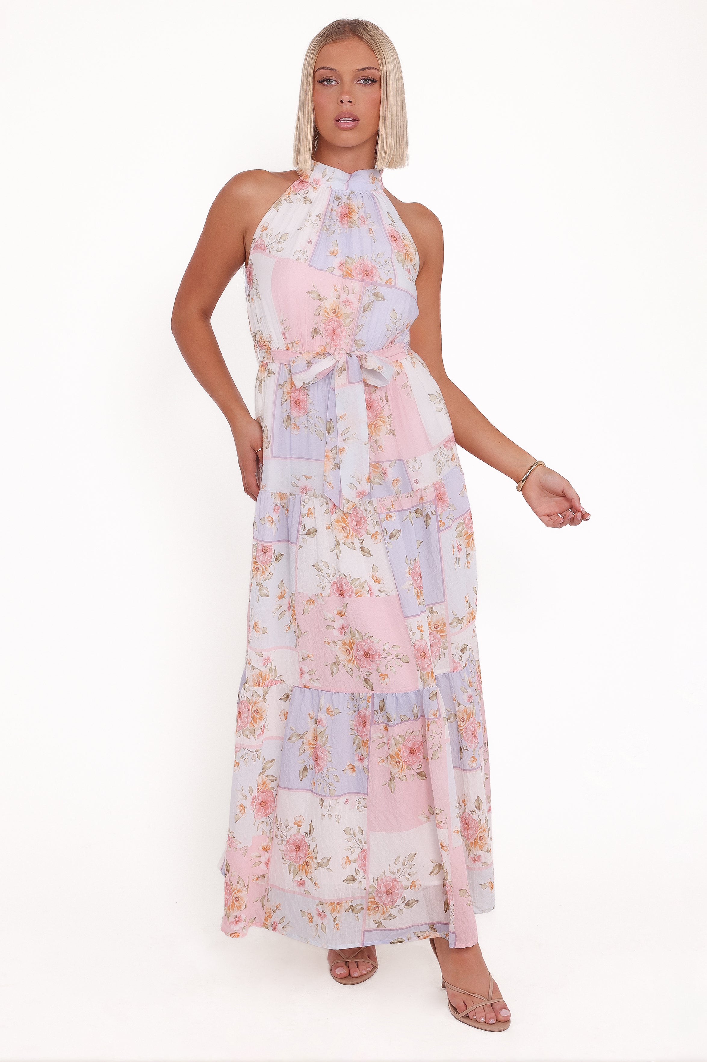 DRESSES Caroline Maxi Halter Dress - Multi Floral