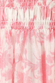 DRESSES @Carter Strapless Midi Dress - Pink Floral