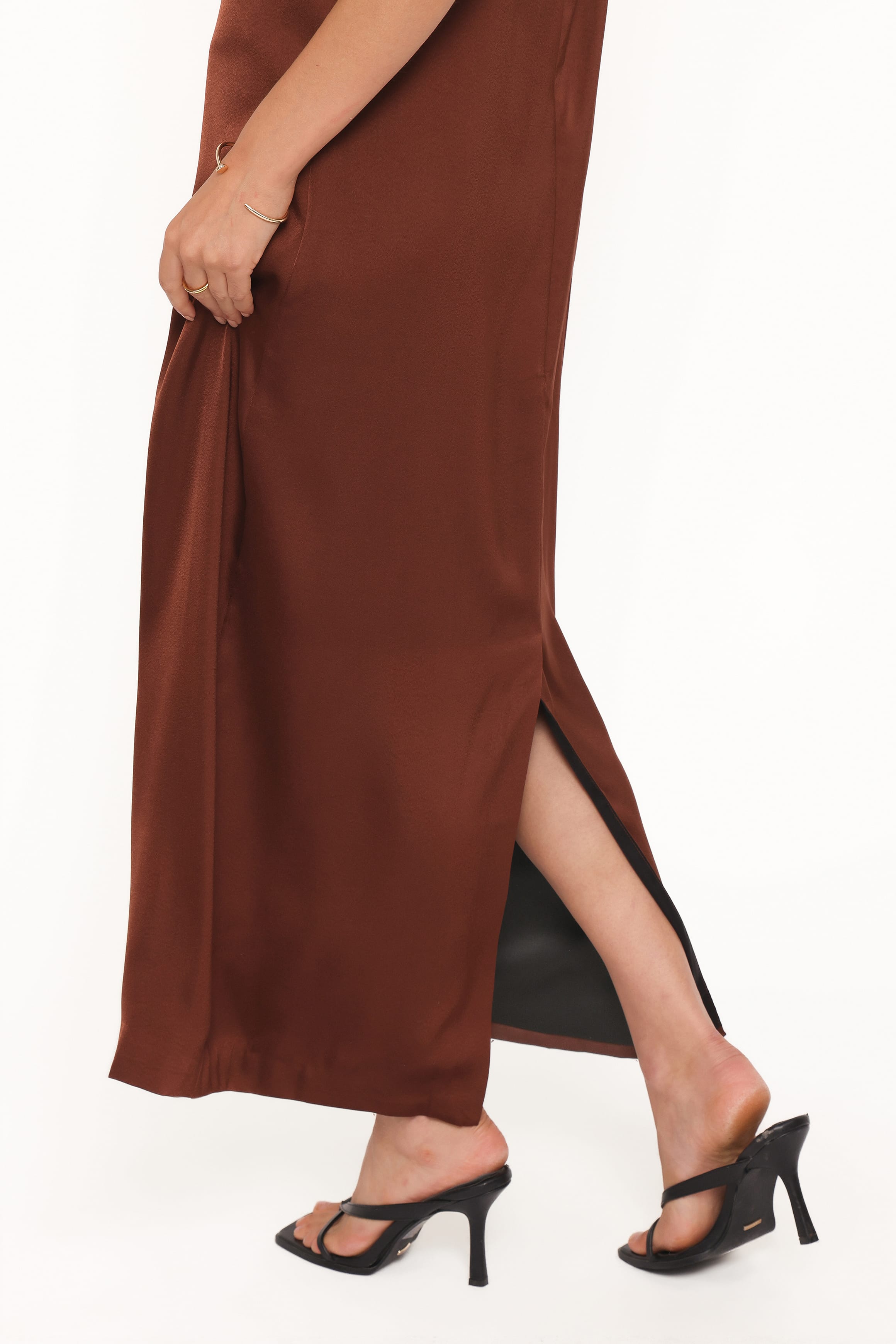 DRESSES Cartia Midi Dress - Black/Brown