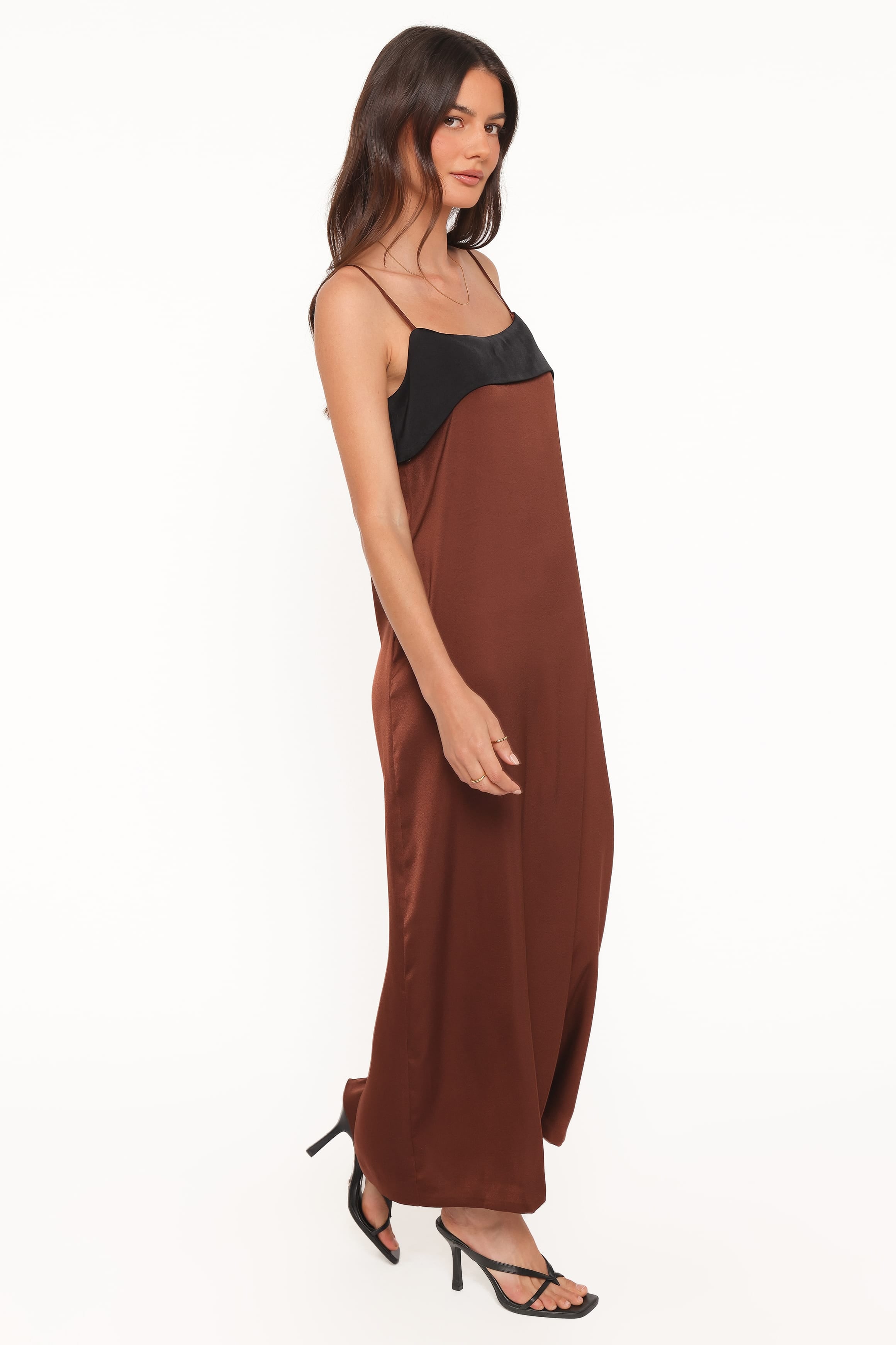 DRESSES Cartia Midi Dress - Black/Brown