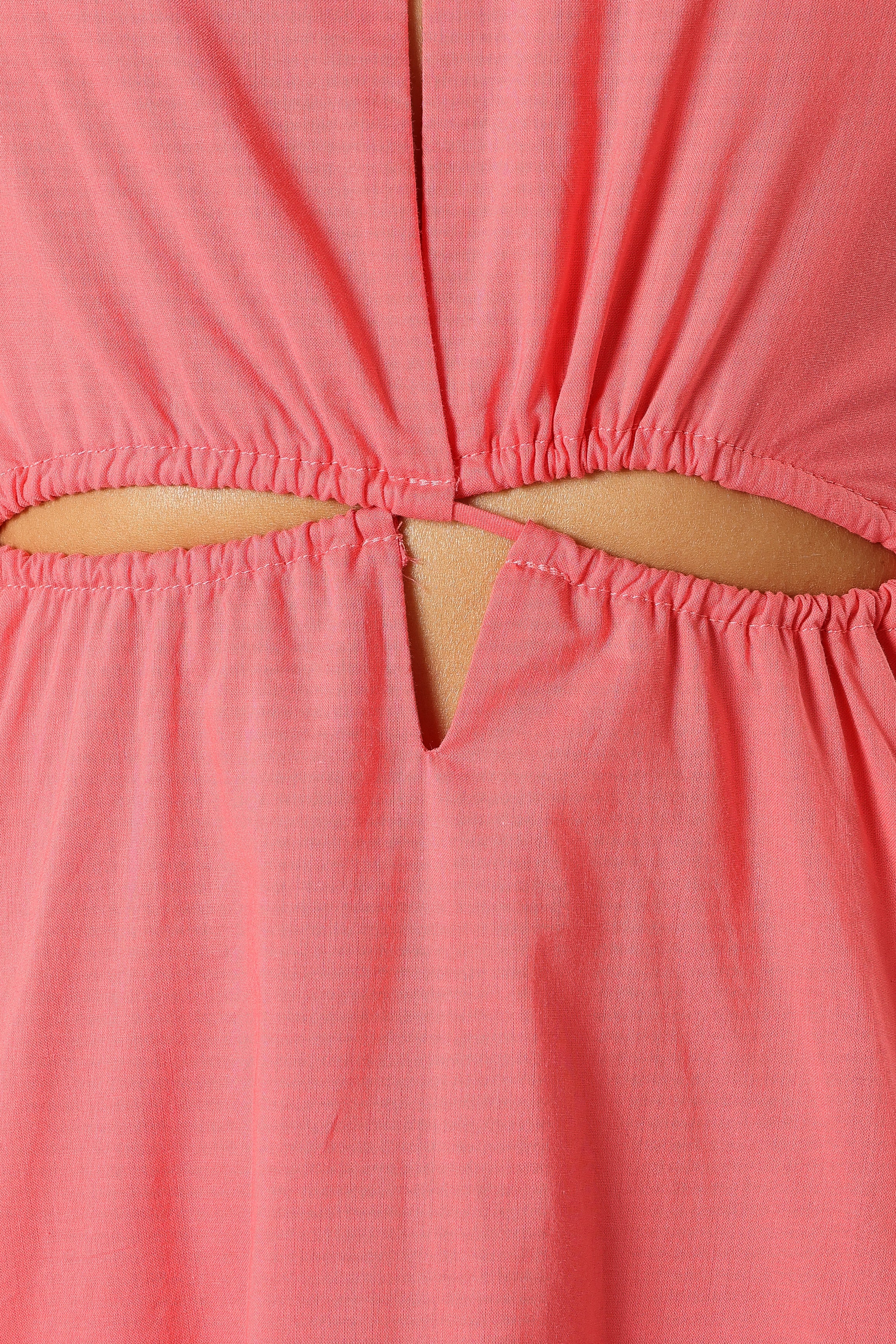 DRESSES @Carton Halterneck Maxi Dress - Watermelon