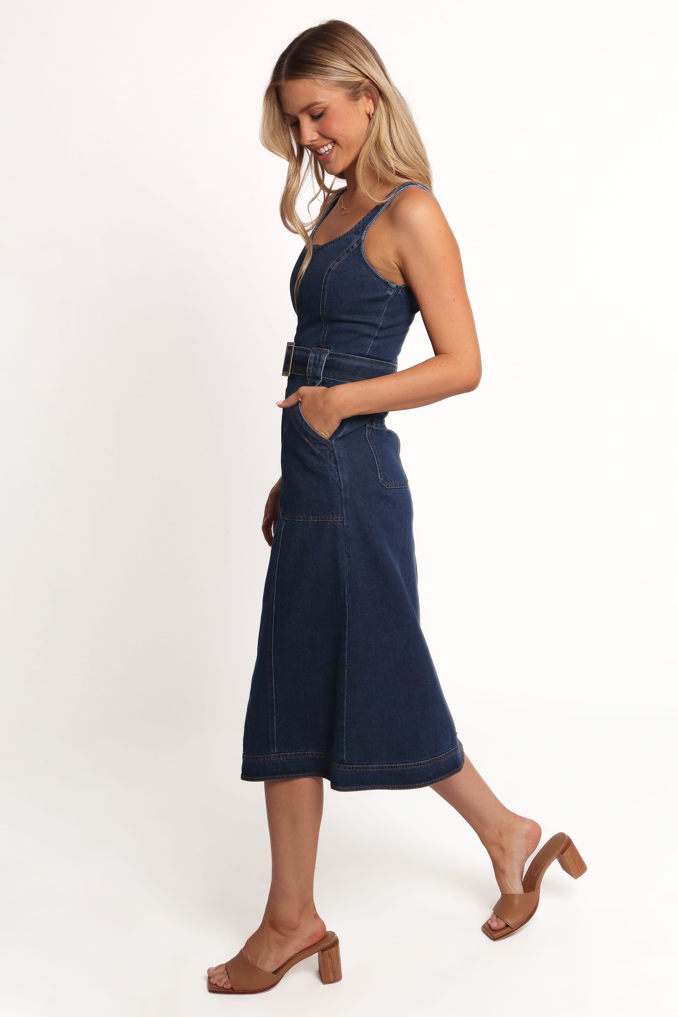 DRESSES Carys Midi Dress - Denim