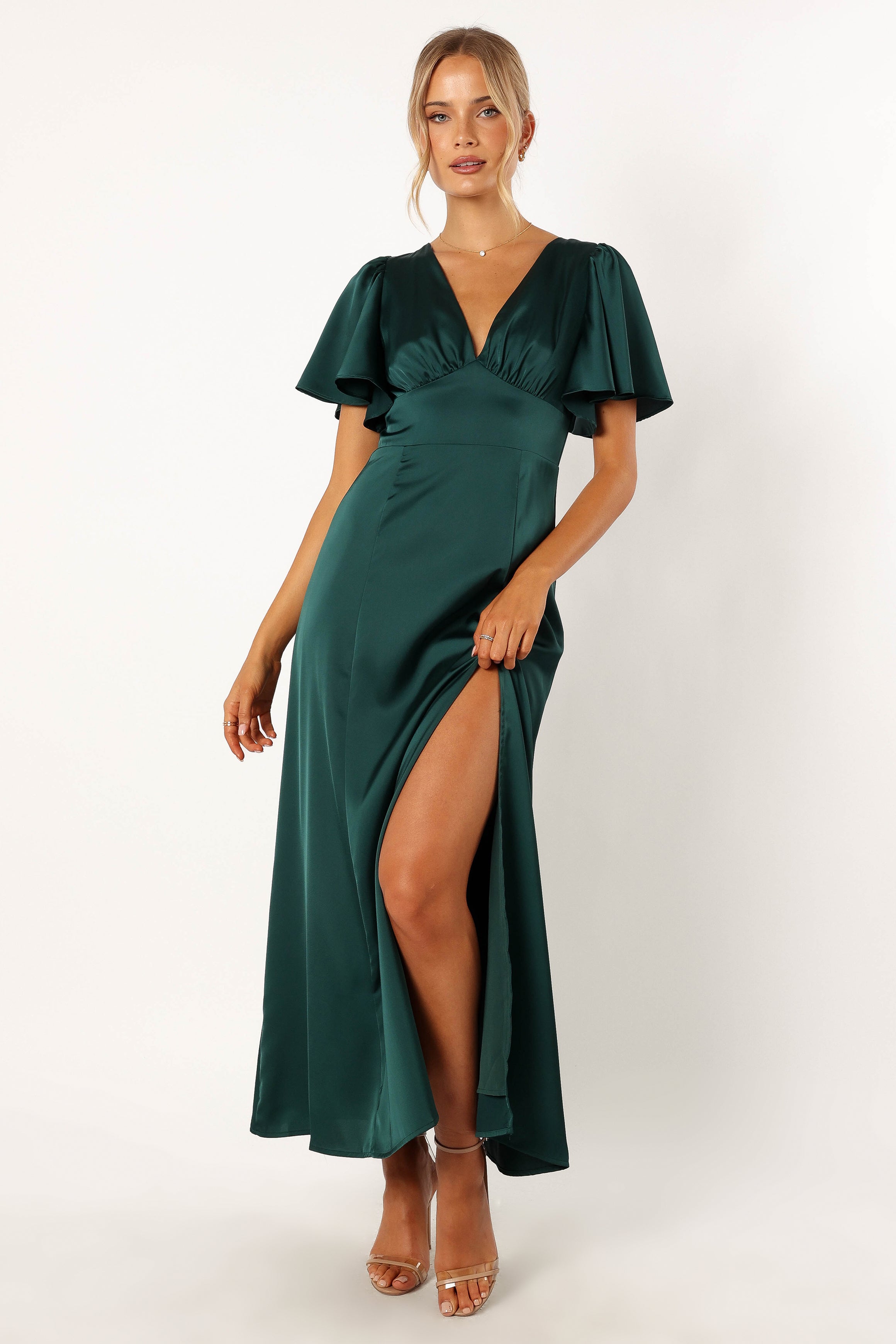 DRESSES @Casper Maxi Dress - Hunter Green