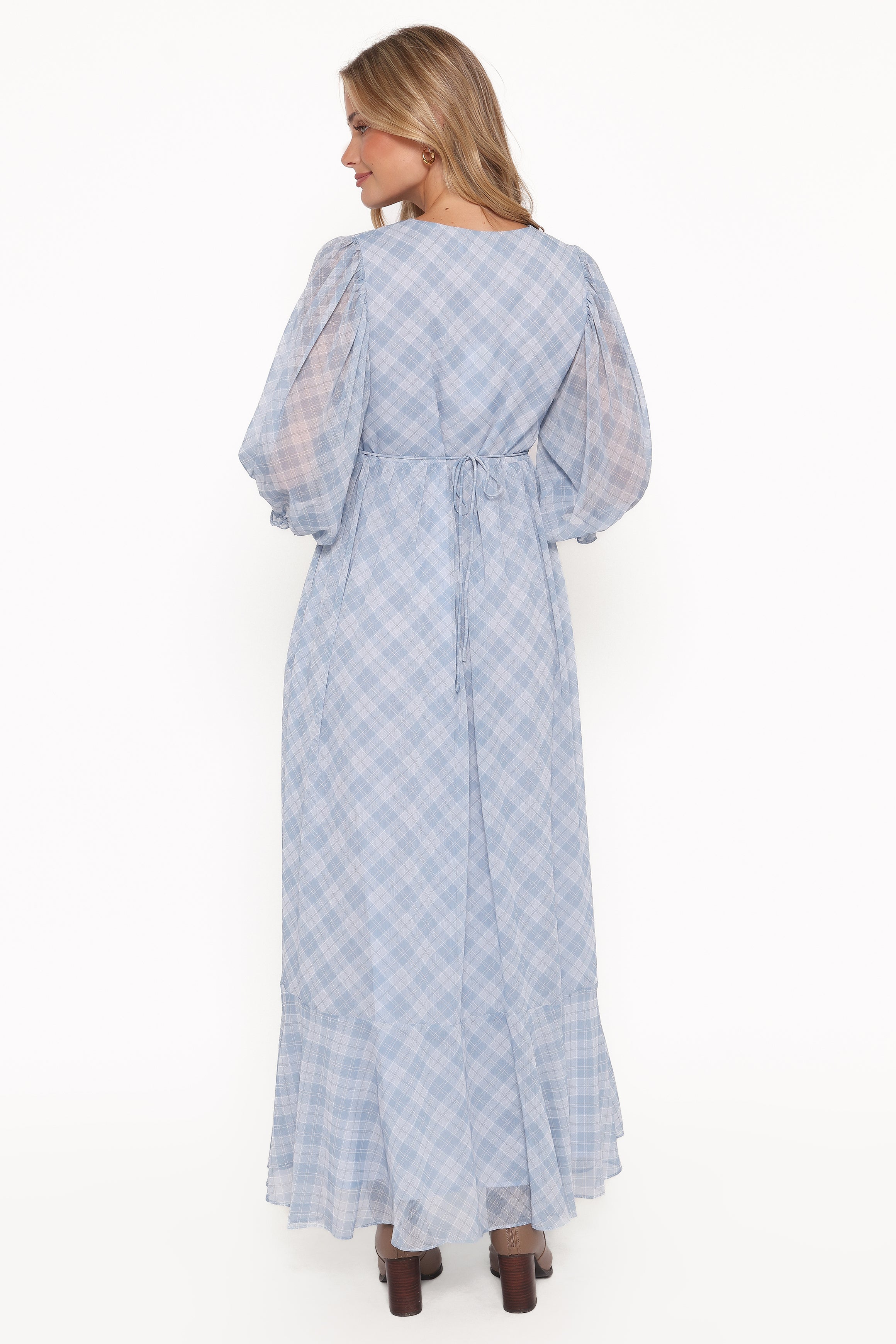DRESSES Cassina Maxi Dress - Blue Plaid