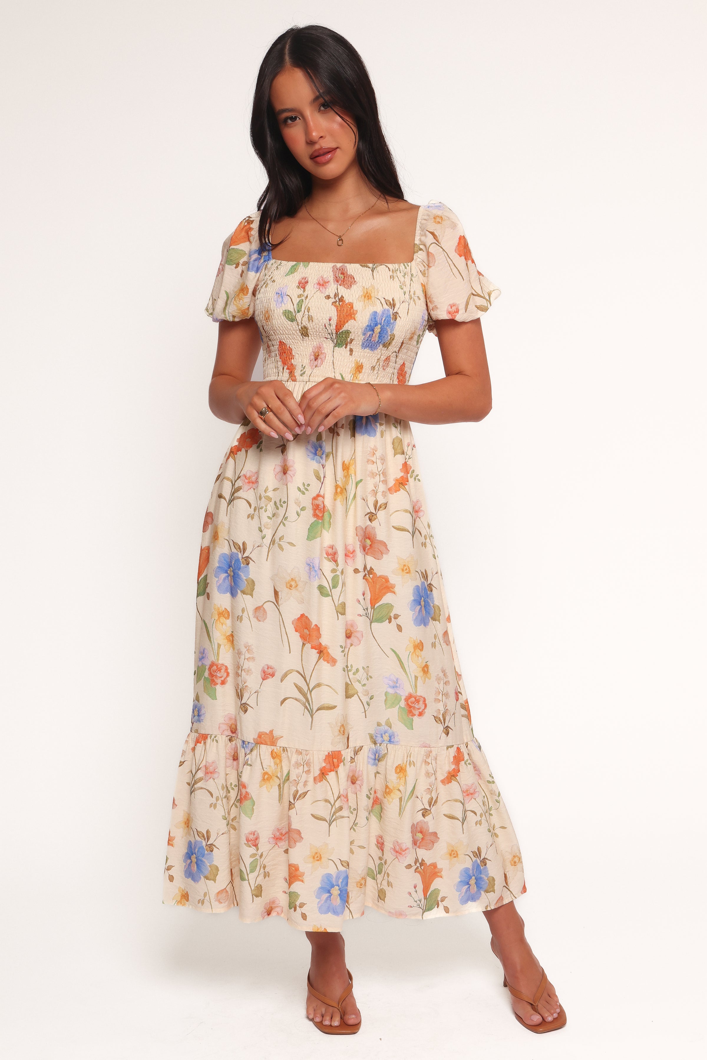 DRESSES Cecelia Puff Sleeve Maxi Dress - Floral