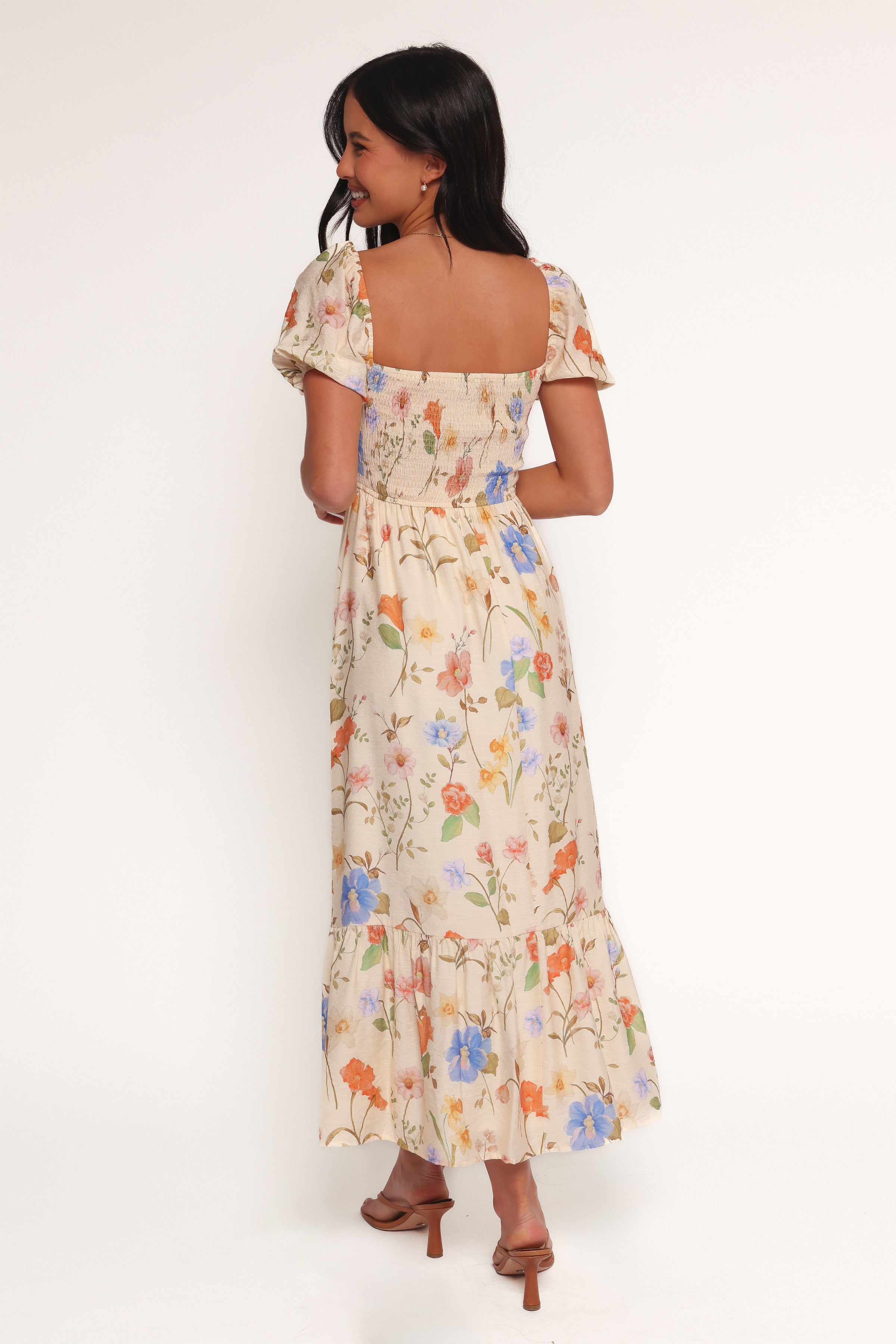 DRESSES Cecelia Puff Sleeve Maxi Dress - Floral