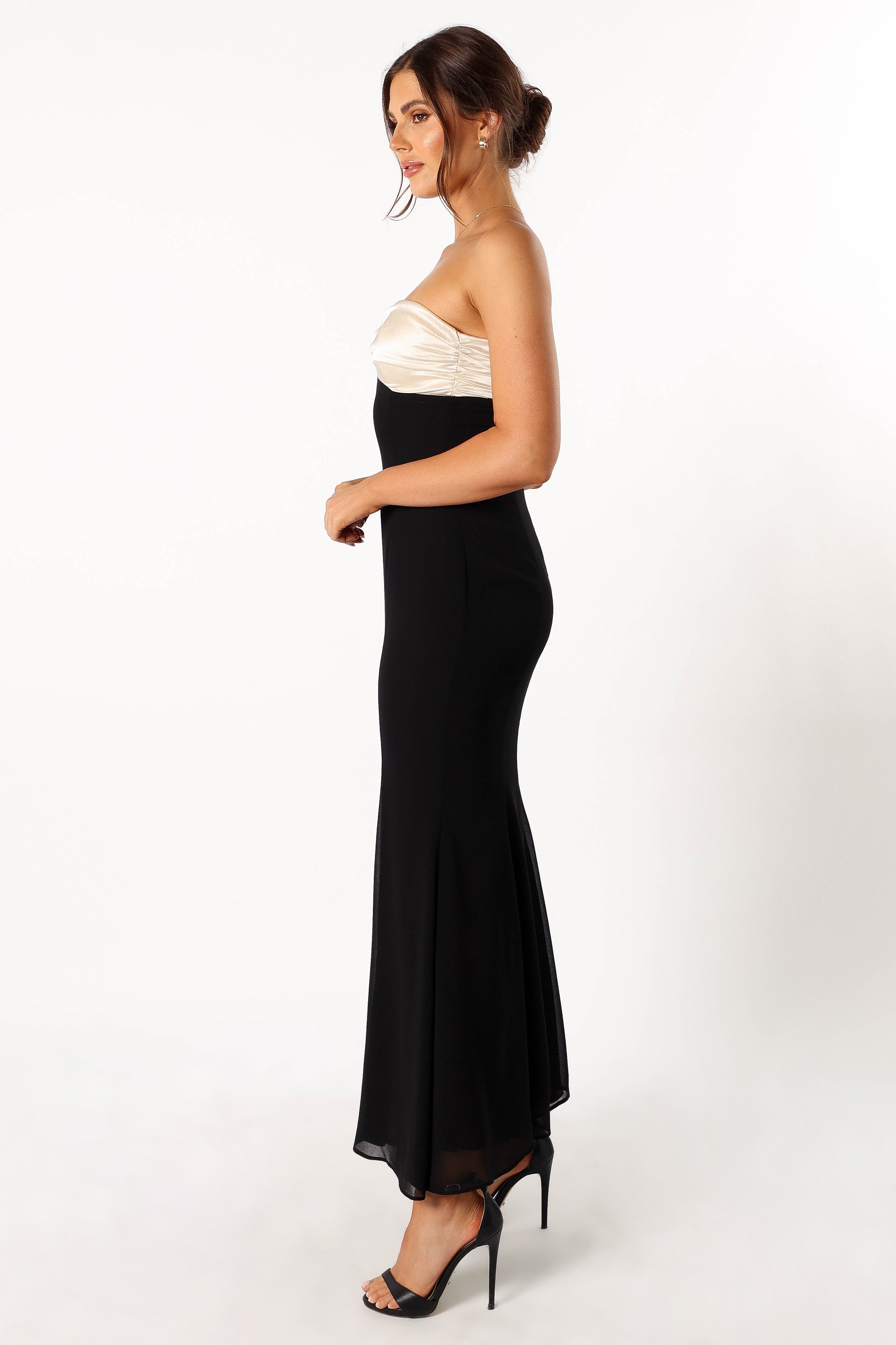 DRESSES @Cecilia Strapless Maxi Dress - Black