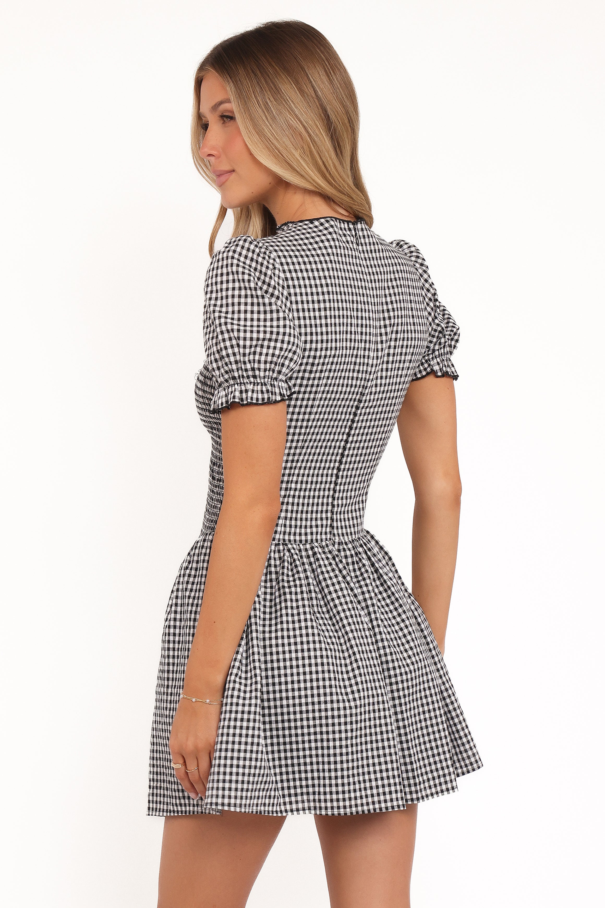 DRESSES Celine Mini Dress - Black Gingham