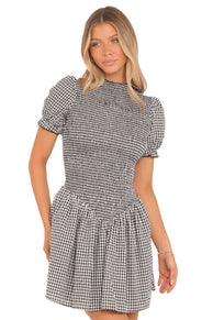 DRESSES Celine Mini Dress - Black Gingham