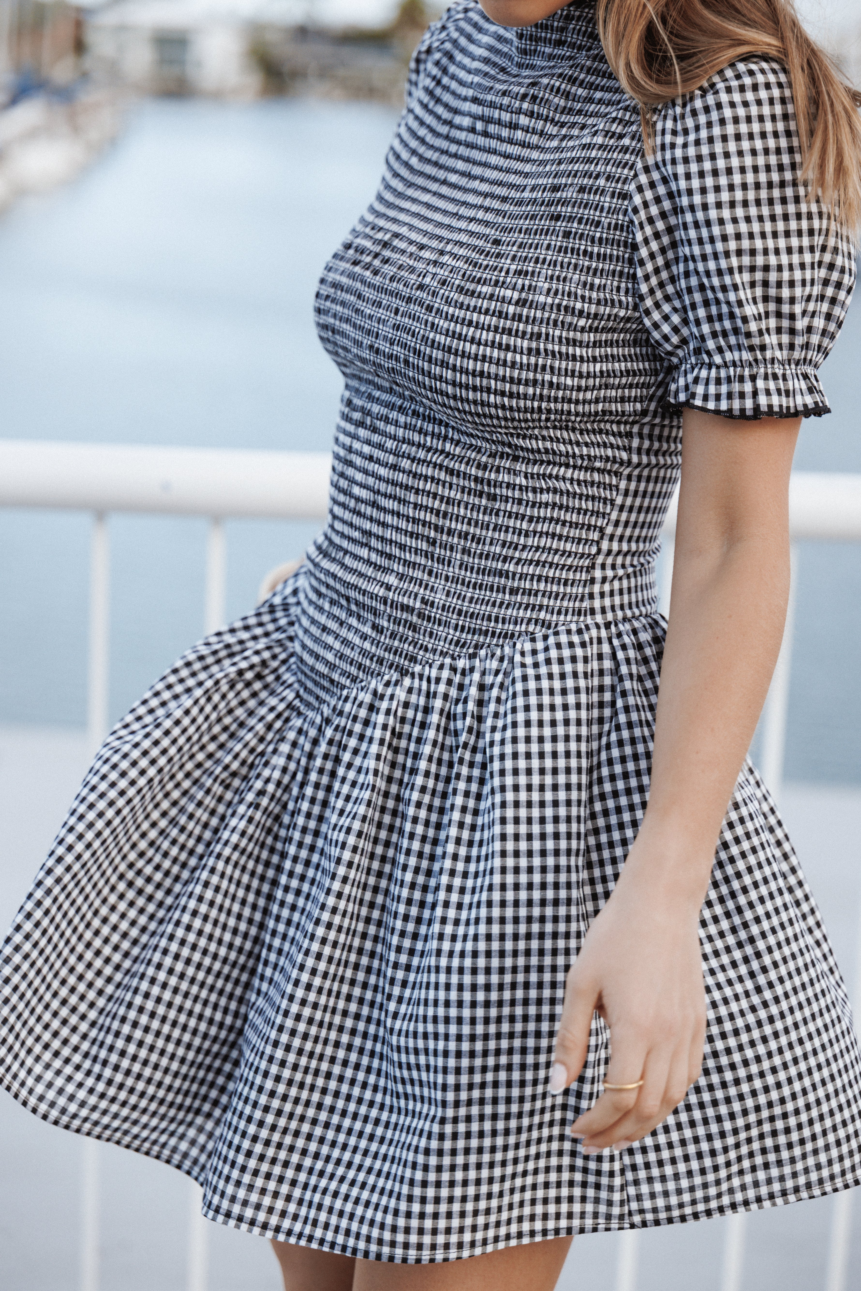 DRESSES Celine Mini Dress - Black Gingham
