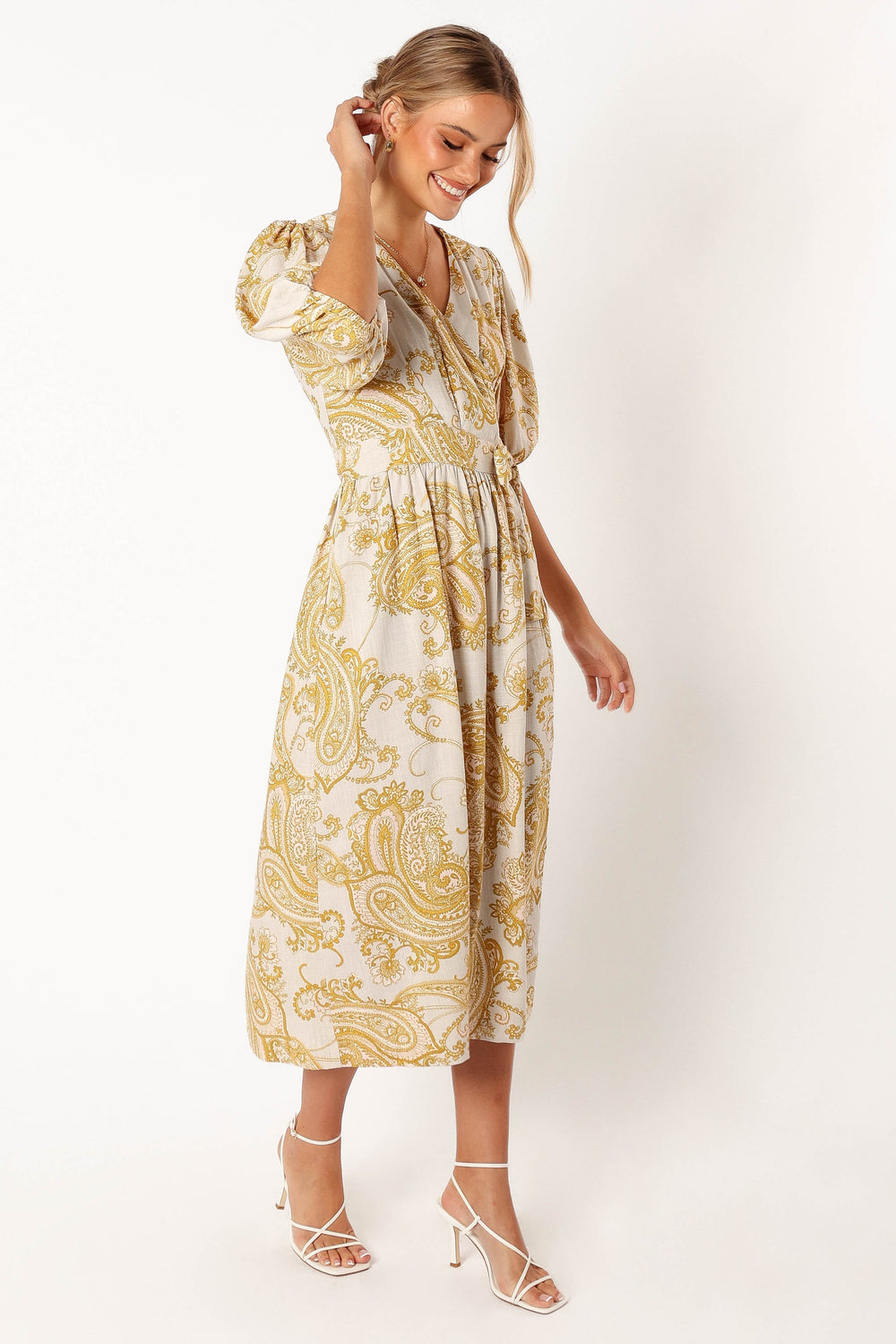 DRESSES @Chantel Wrap Midi Dress - Valentina Print