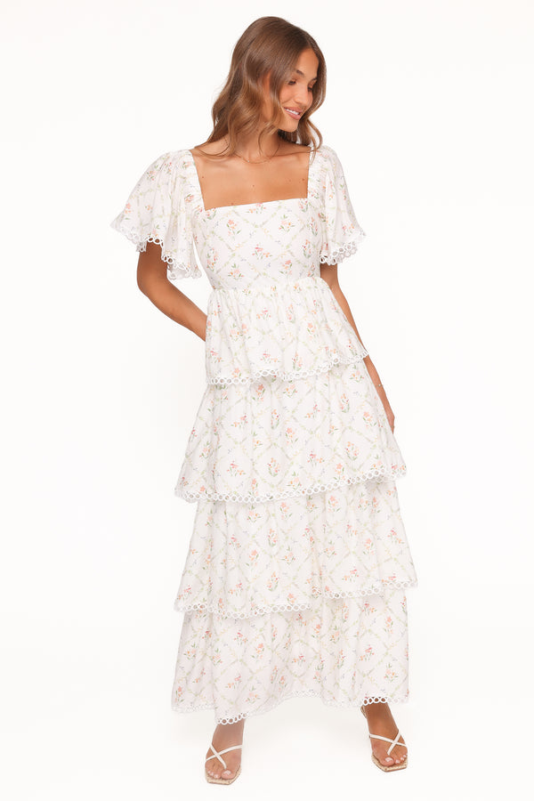 DRESSES Chapel Maxi Dress - White Vintage Floral
