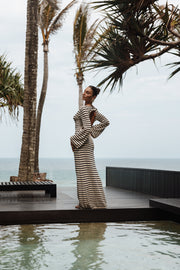 DRESSES Cherie Knit Maxi Dress - Sand Black