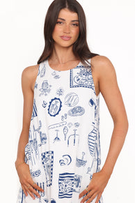 DRESSES Chester Mini Dress - Chantal Blue Print