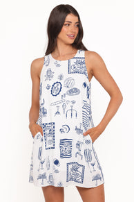 DRESSES Chester Mini Dress - Chantal Blue Print