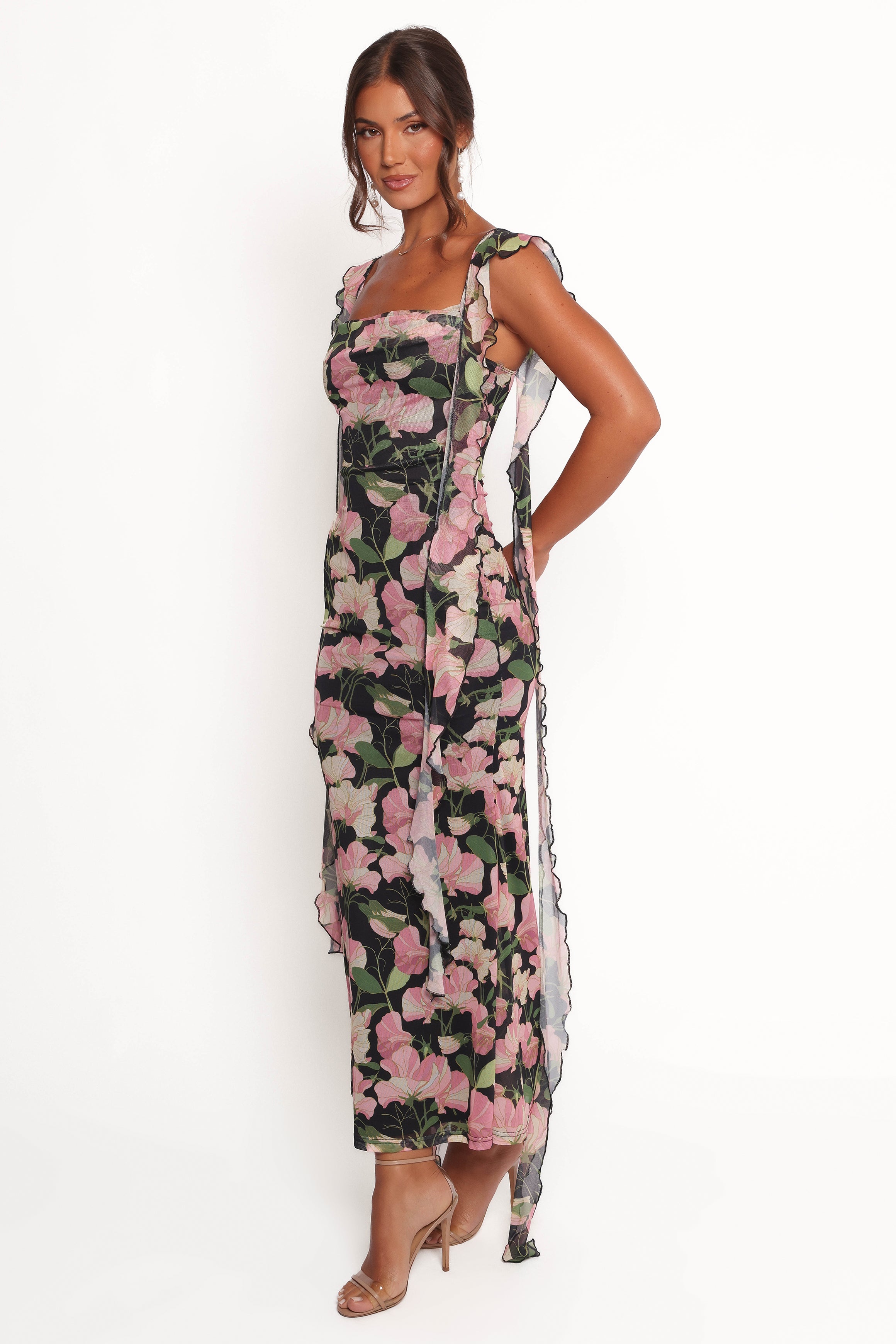 DRESSES Chiara Maxi Dress - Black Floral