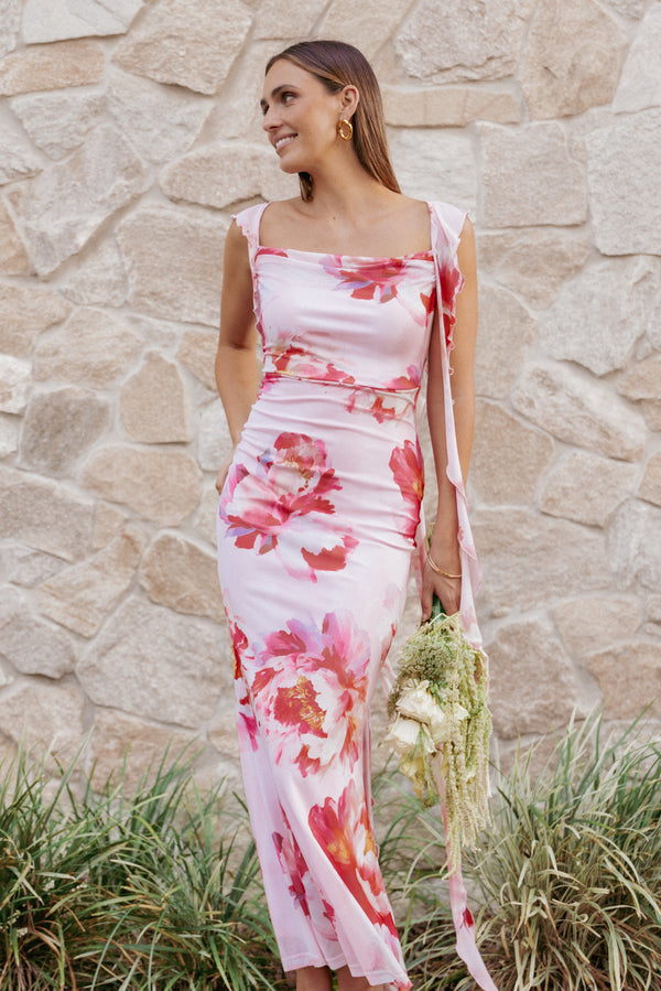 DRESSES Chiara Maxi Dress - Pink Peony