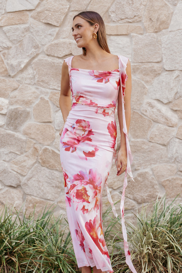 DRESSES Chiara Maxi Dress - Pink Peony