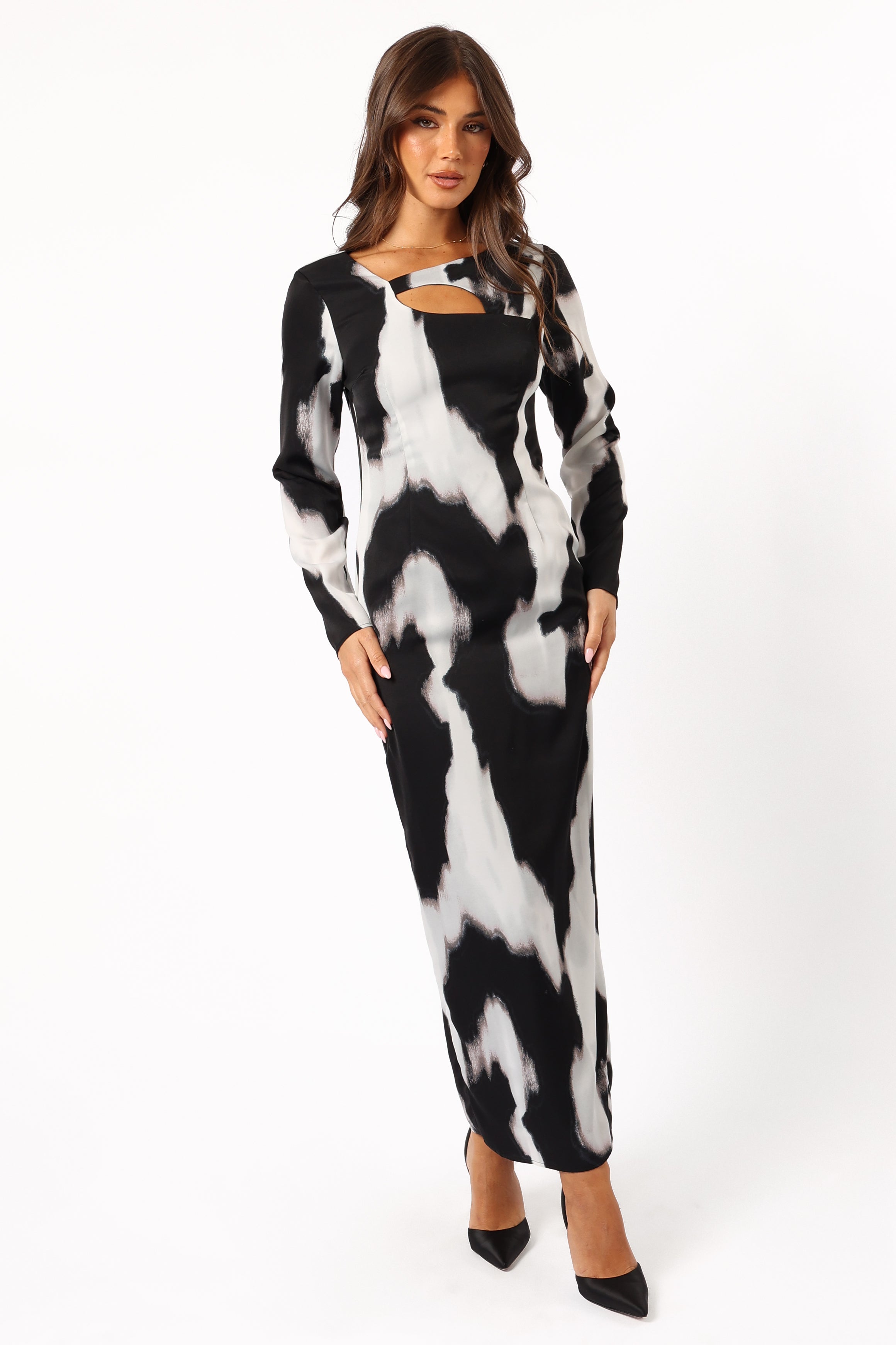 DRESSES @Christah Maxi Dress - Black/White