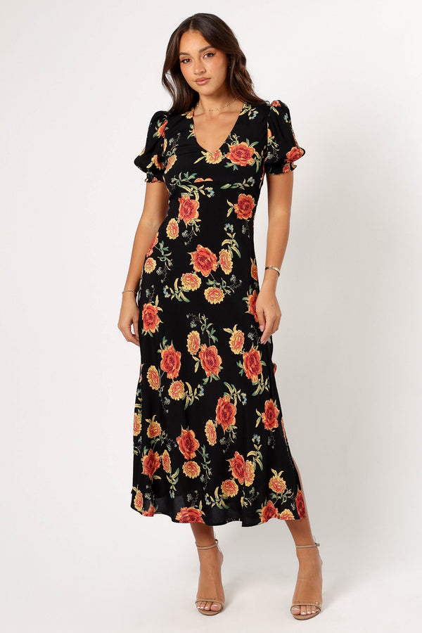 DRESSES @Christine Midi Dress - Sunset Floral