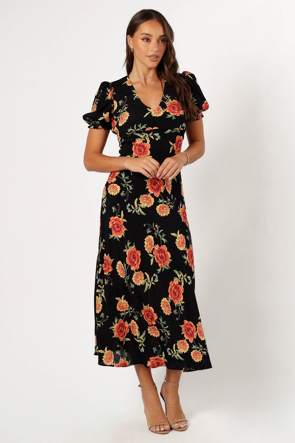 DRESSES @Christine Midi Dress - Sunset Floral