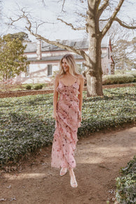 DRESSES Ciao Ruffles Maxi Dress - Pale Pink Floral