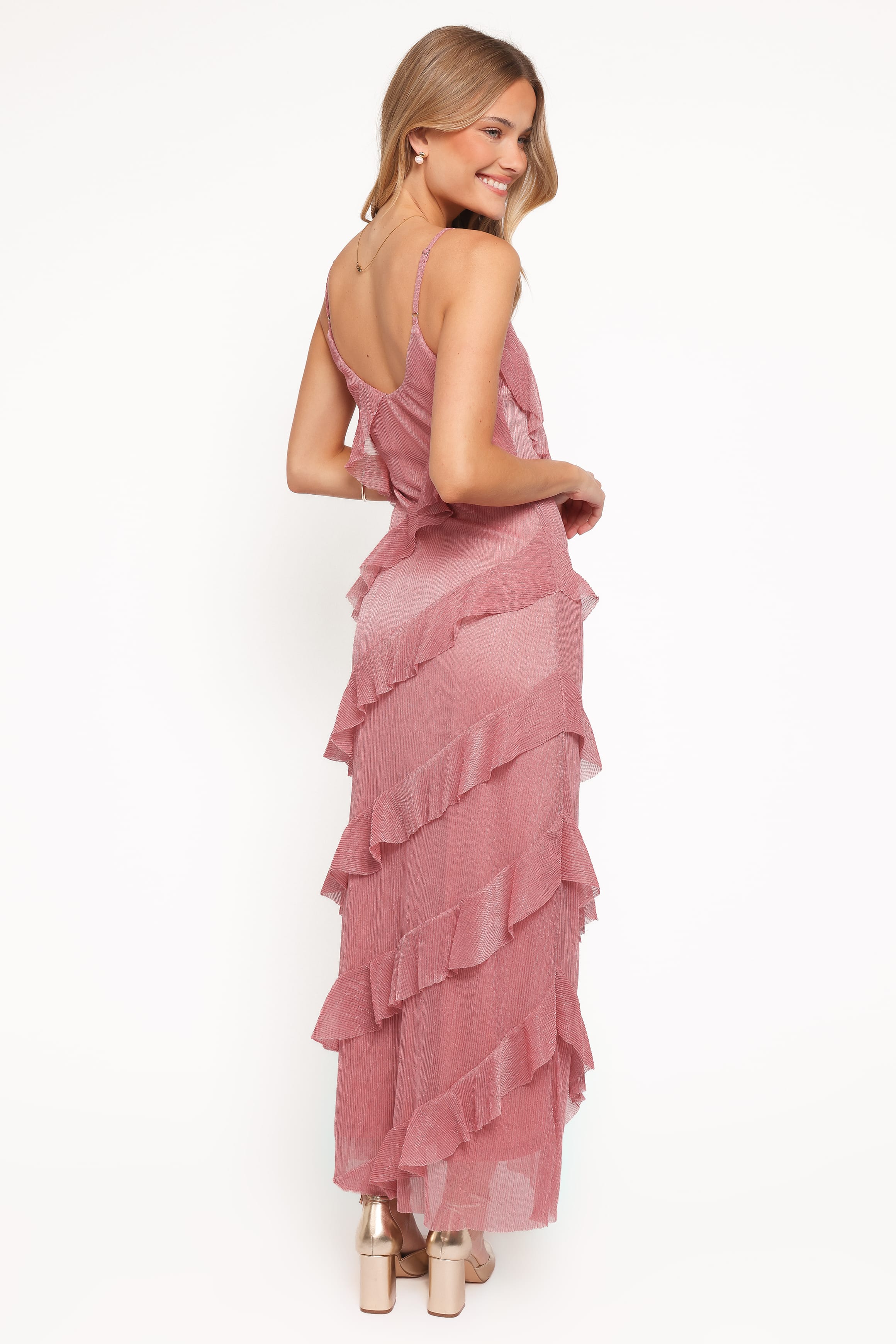 DRESSES Ciao Ruffles Maxi Dress - Pink