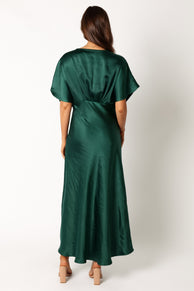 DRESSES @Ciara Maxi Dress - Dark Emerald