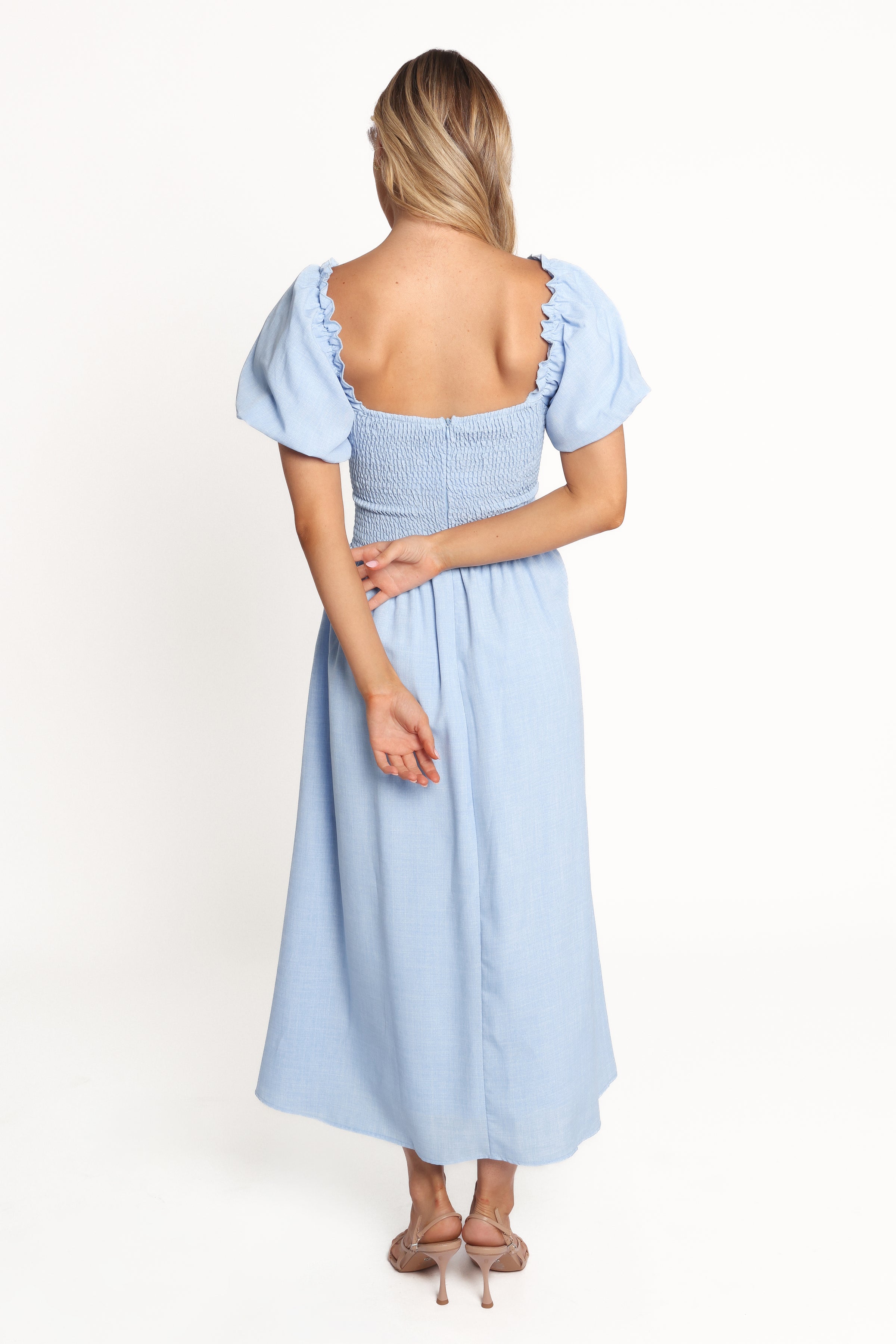DRESSES Cintra Puff Sleeve Maxi Dress - Blue