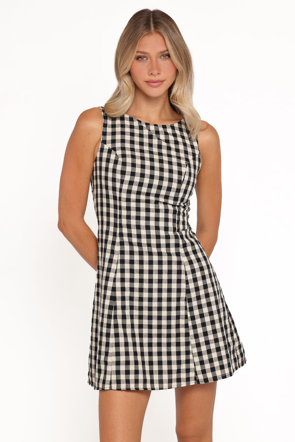 DRESSES Circe Mini Dress - Black Gingham