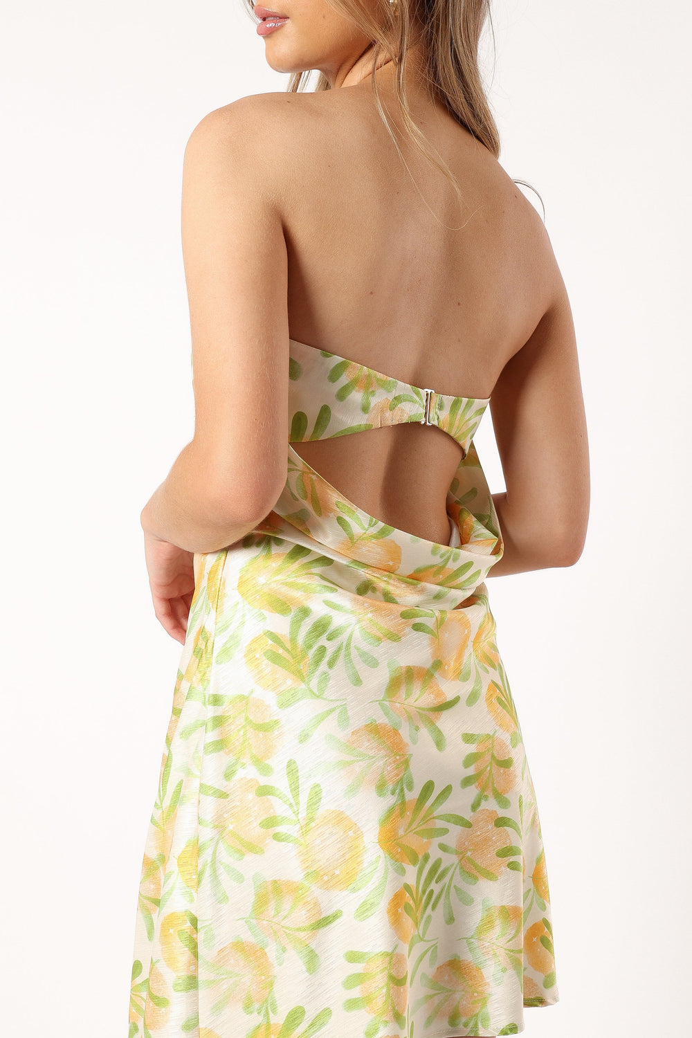 DRESSES @Citron Strapless Mini Dress - Yellow