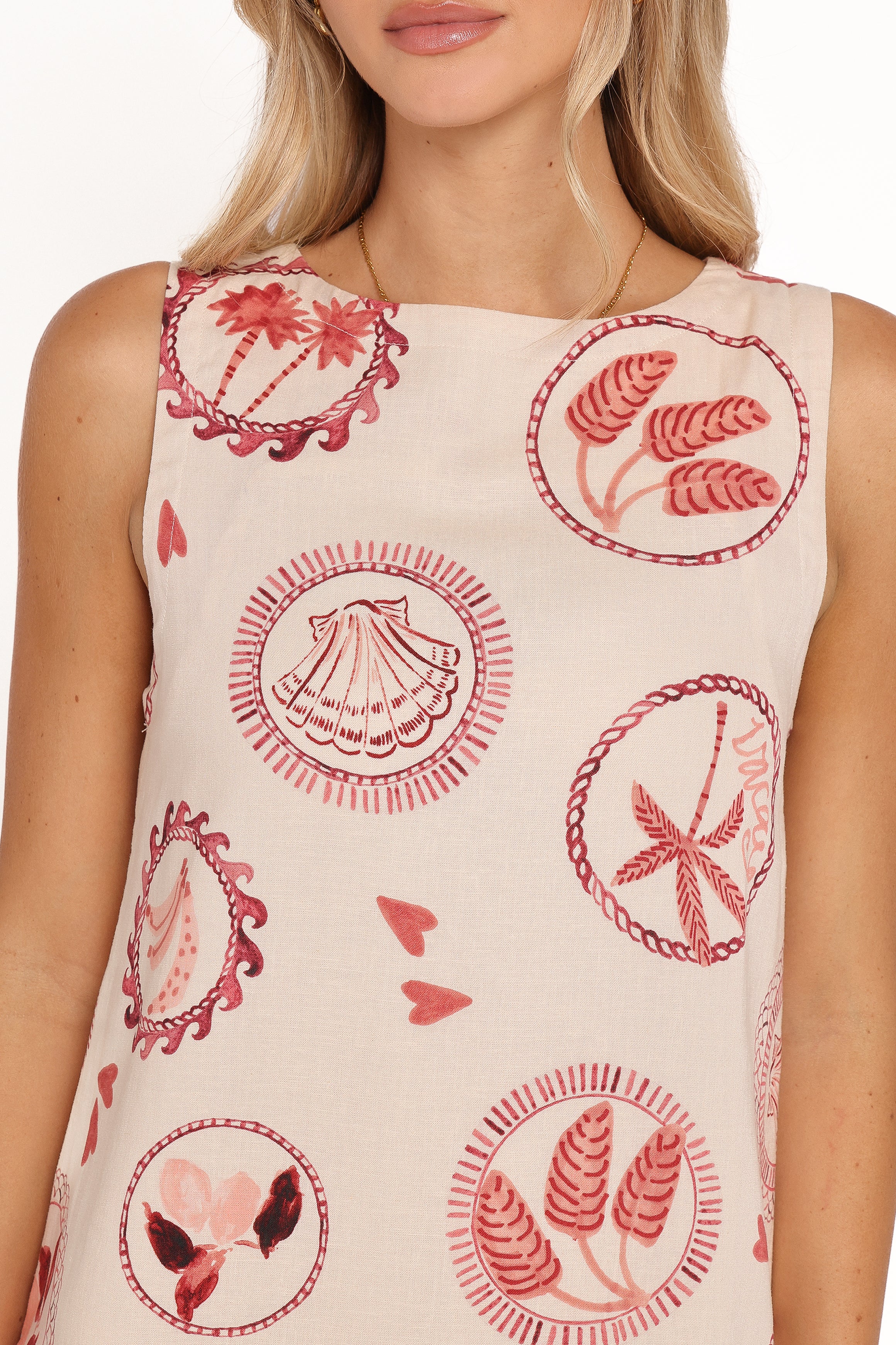 DRESSES Cliona Shift Mini Dress - Vacay Print