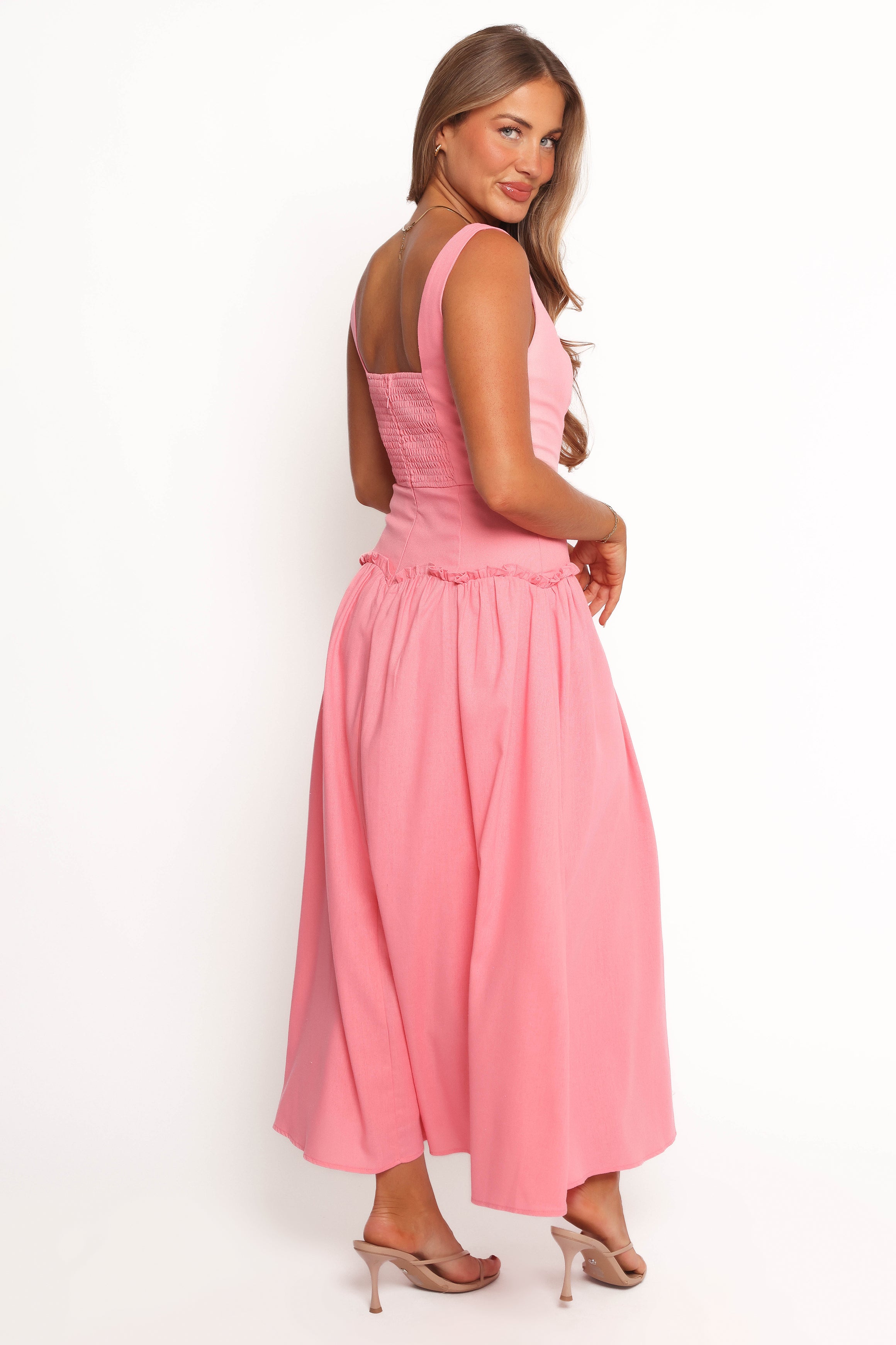 DRESSES Clover Midi Dress - Pink