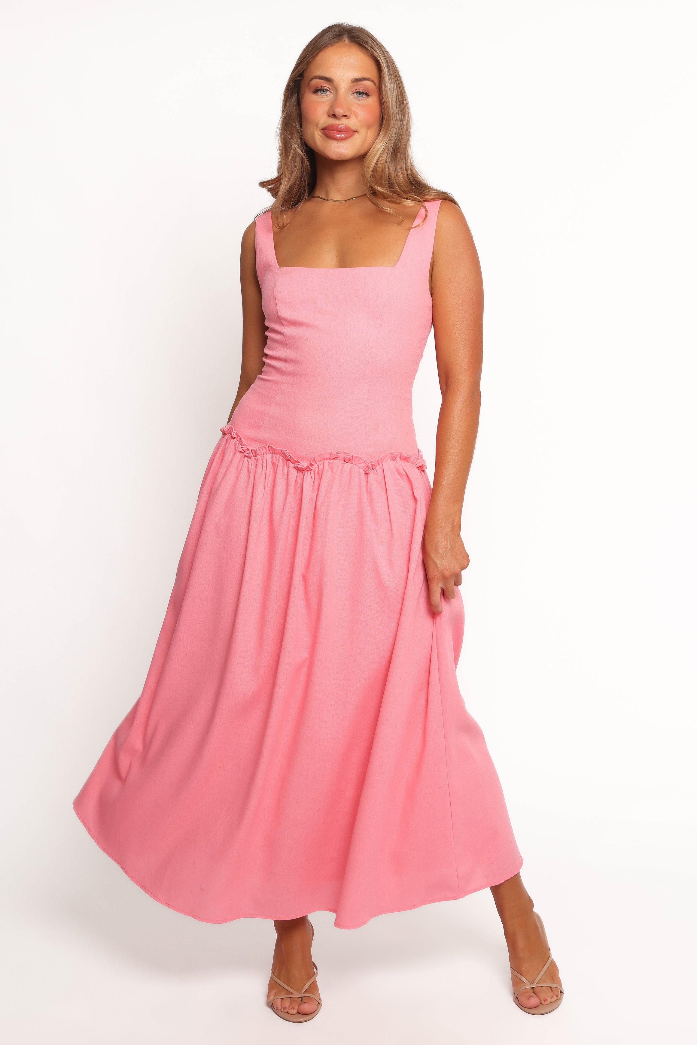DRESSES Clover Midi Dress - Pink