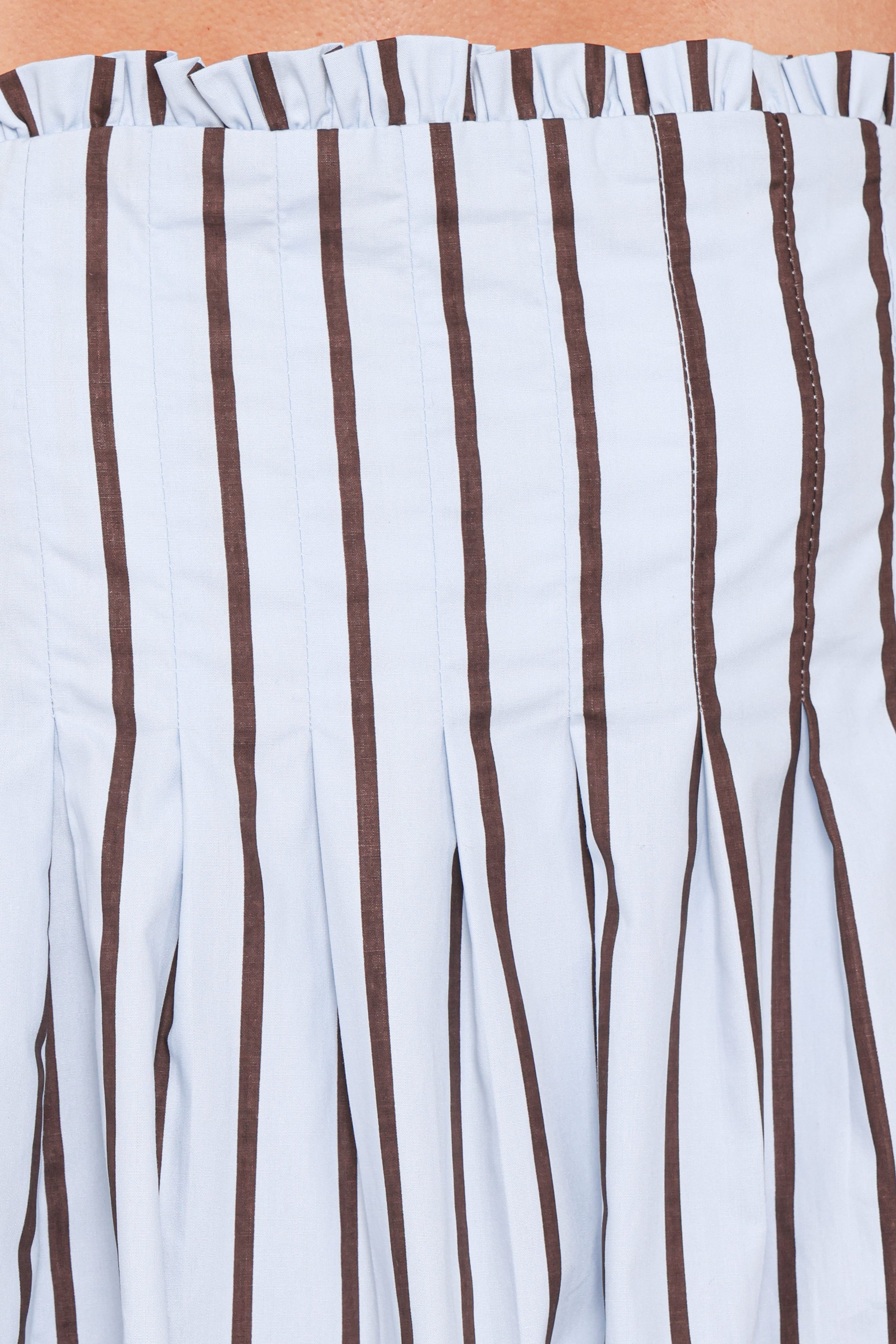 DRESSES Cole Mini Dress - Blue/Brown Stripe