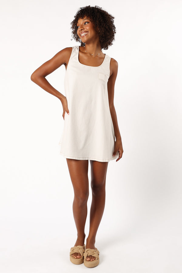 DRESSES @Colson Mini Dress - White