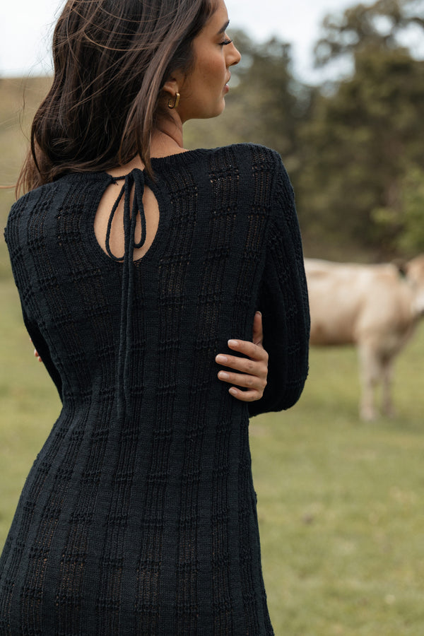 DRESSES Colter Long Sleeve Maxi Dress - Black
