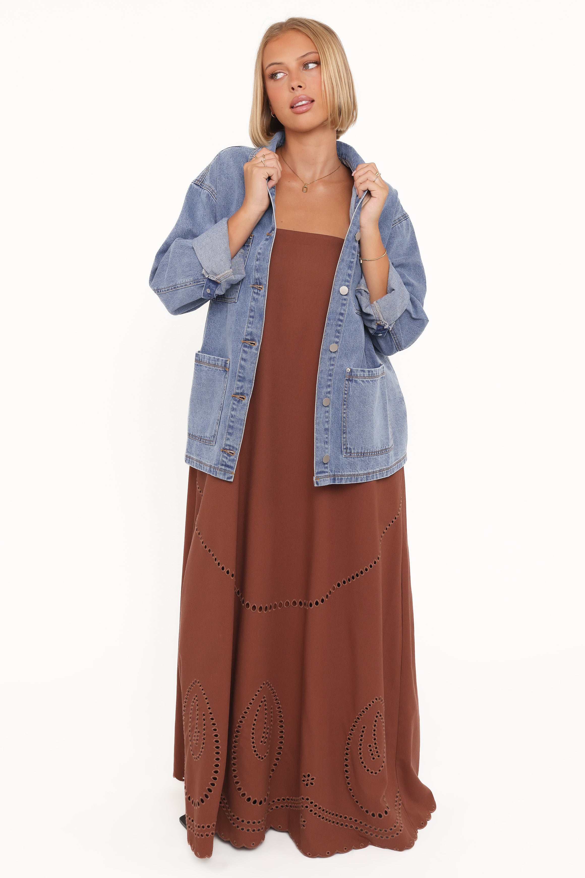 DRESSES Como Strapless Maxi Dress - Brown