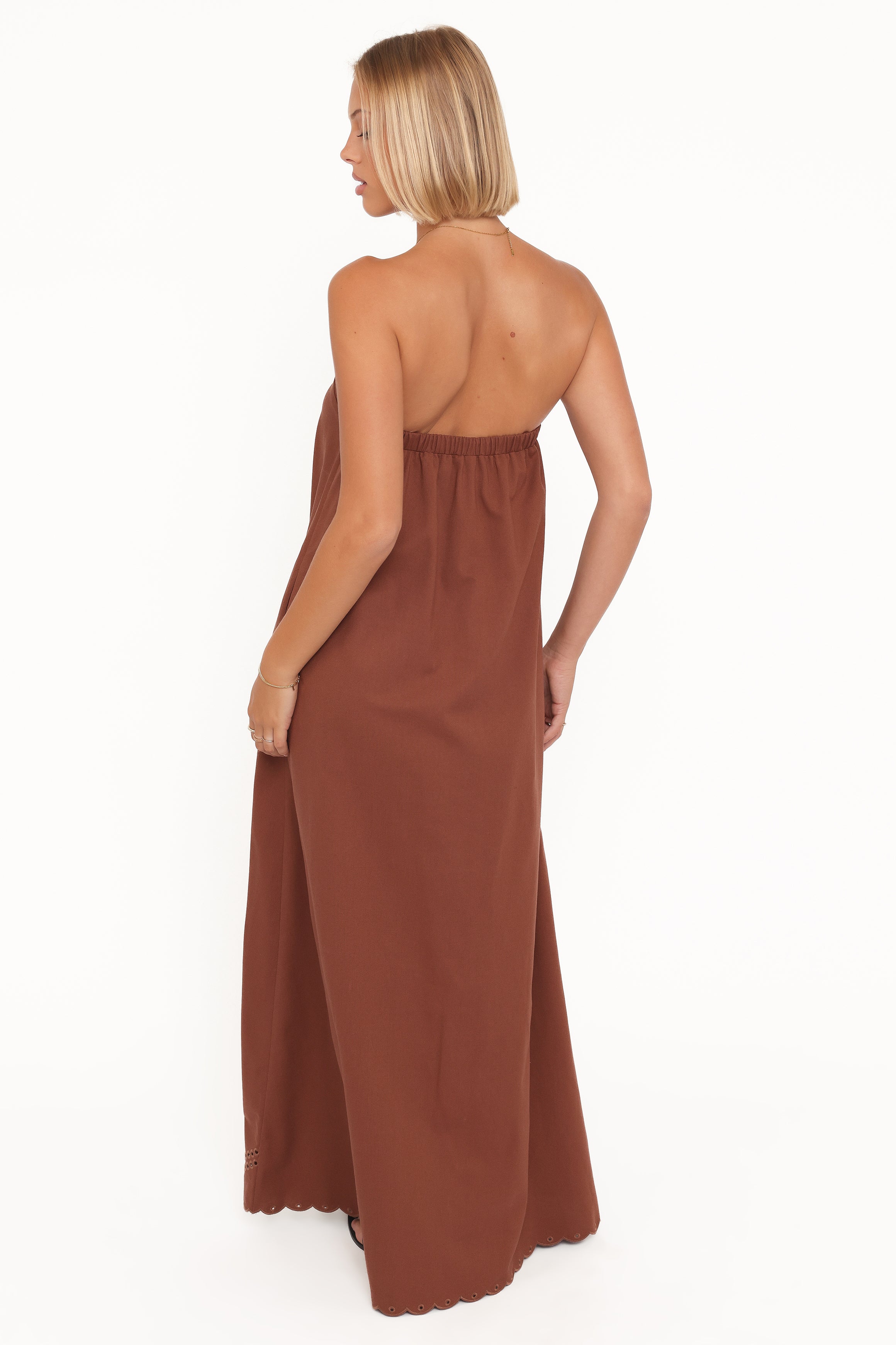 DRESSES Como Strapless Maxi Dress - Brown