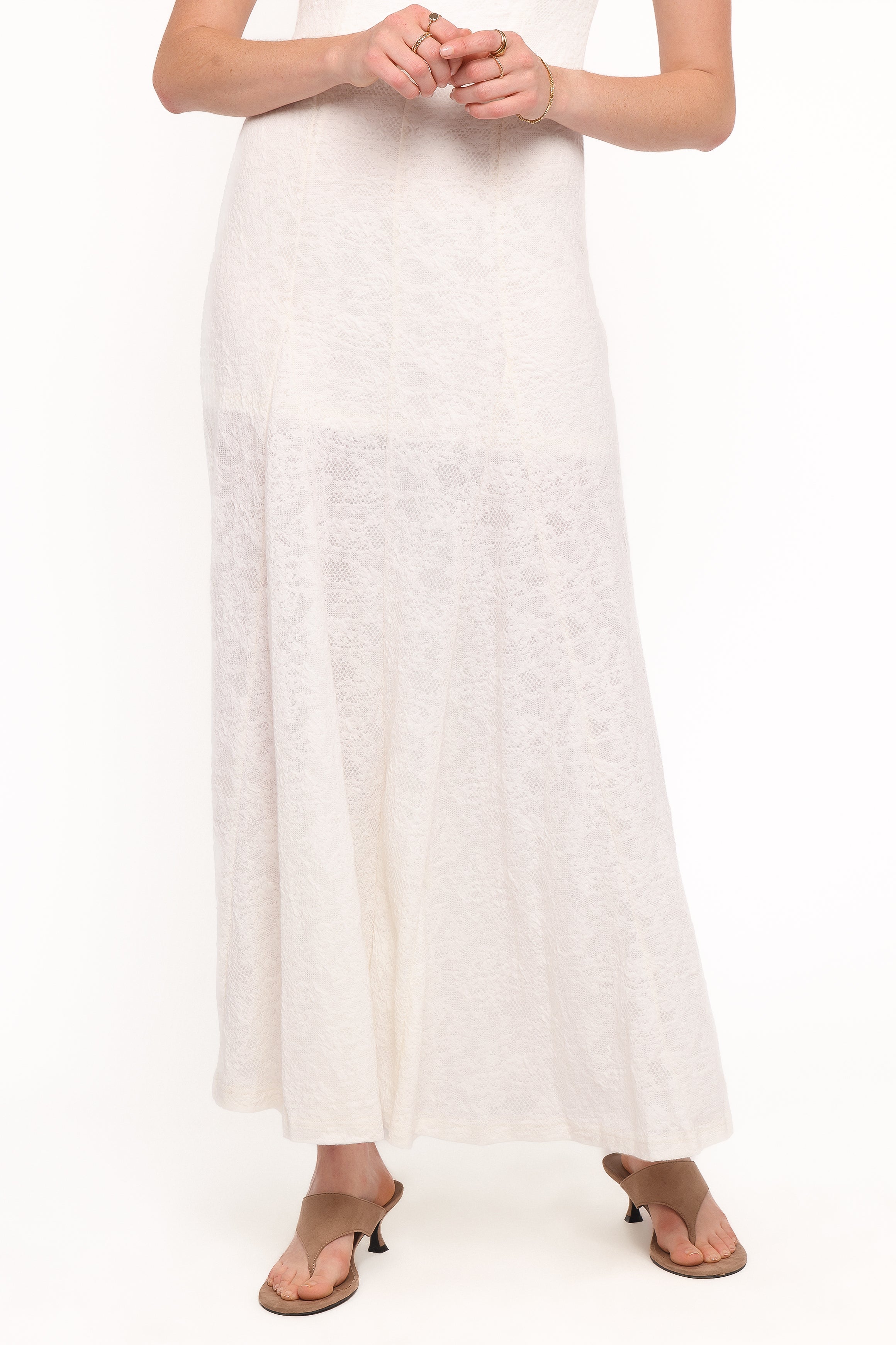DRESSES Constance Lace Maxi Dress - White