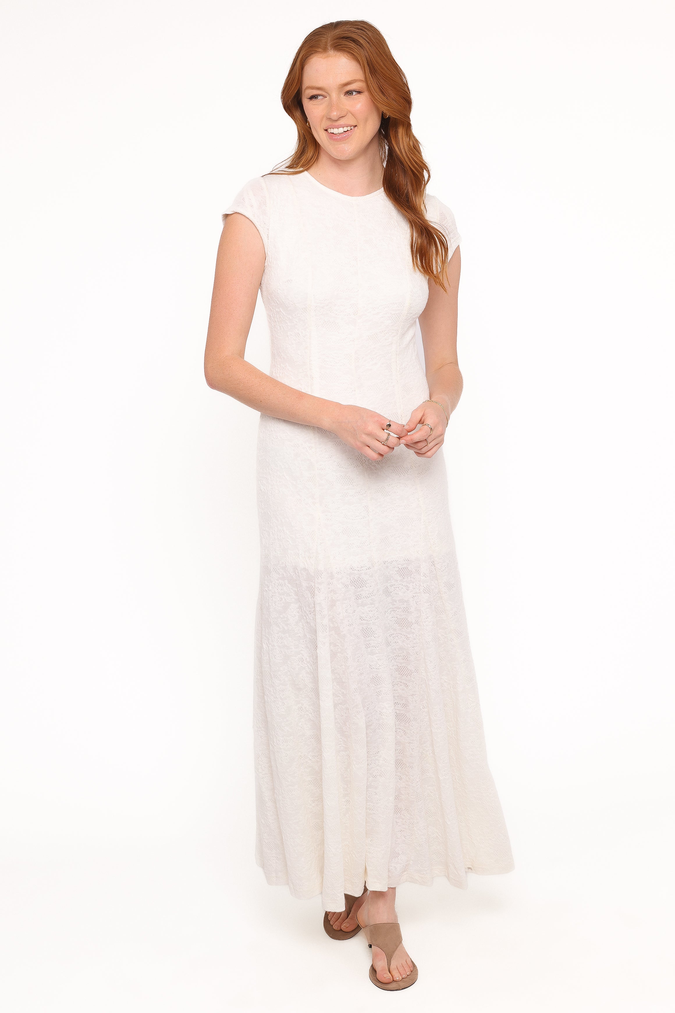 DRESSES Constance Lace Maxi Dress - White