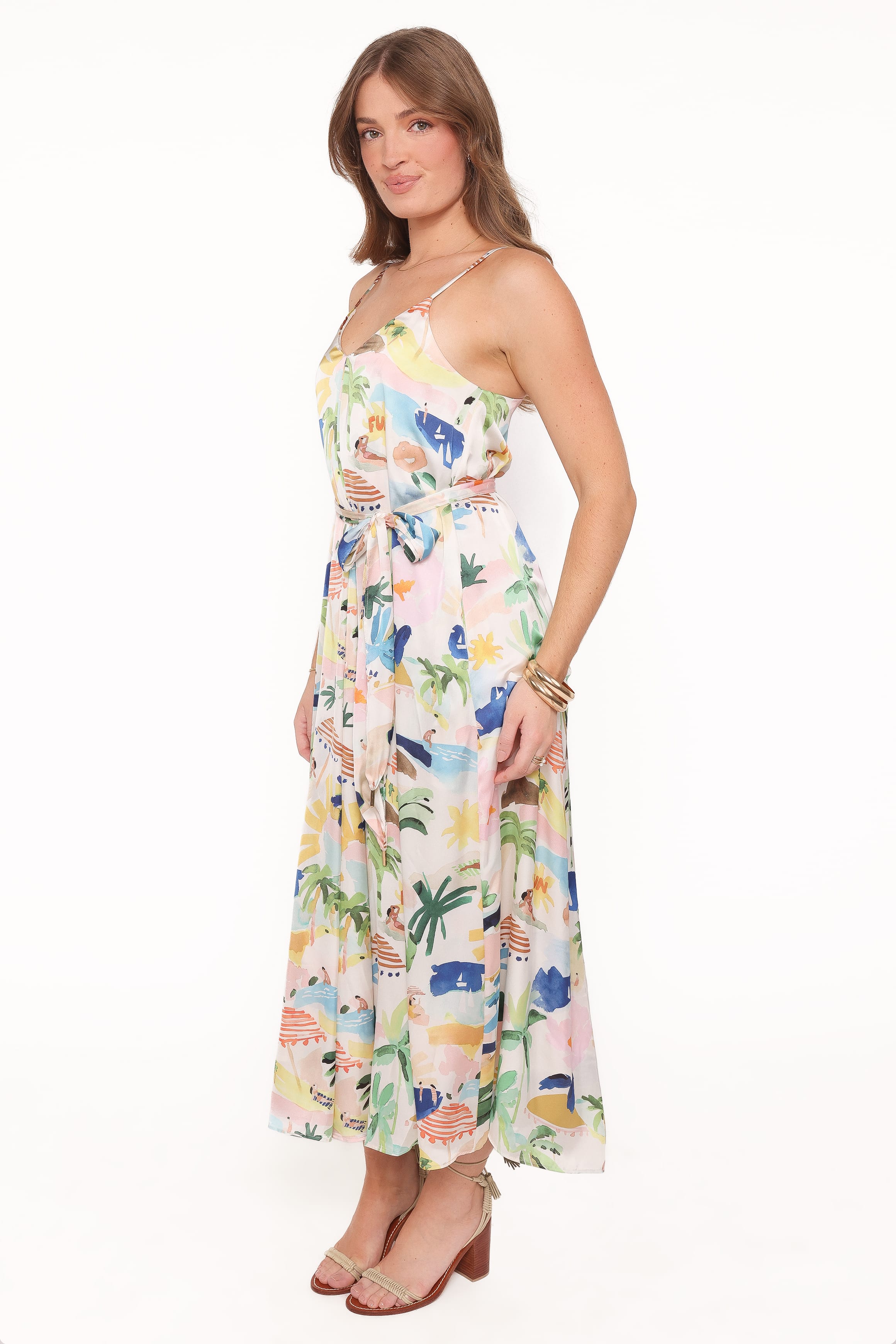DRESSES Coralee Maxi Dress - Cream Resort Isle
