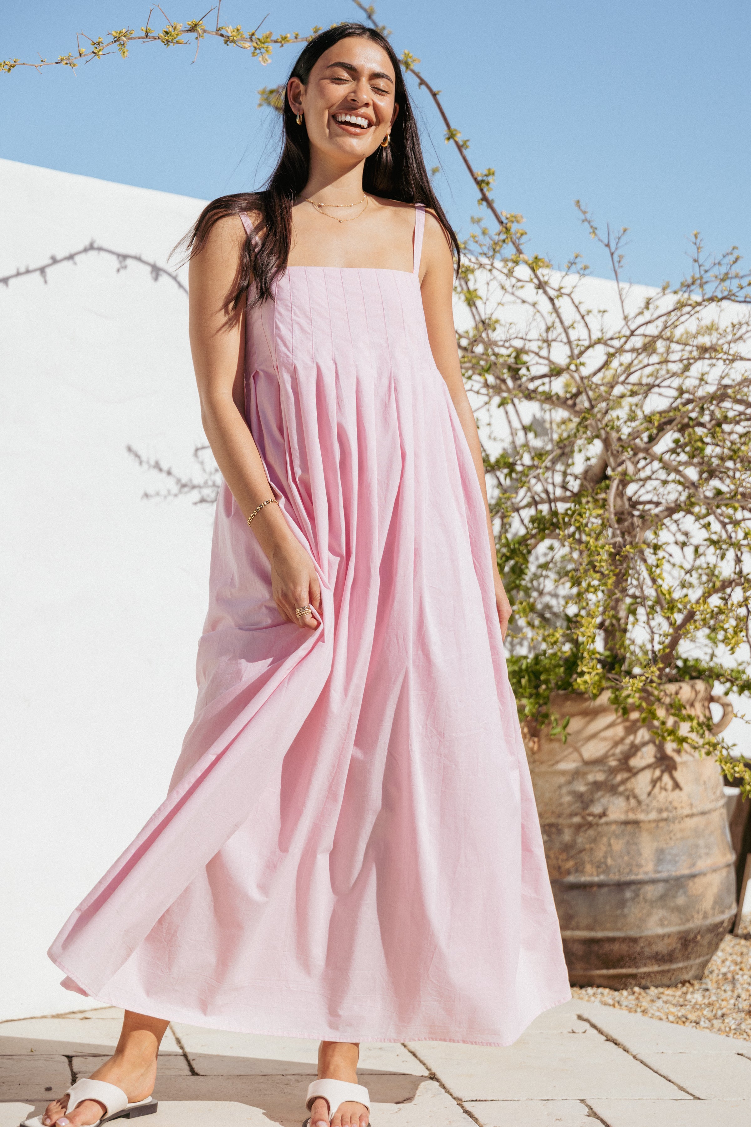 DRESSES Corfu Midi Dress - Pink